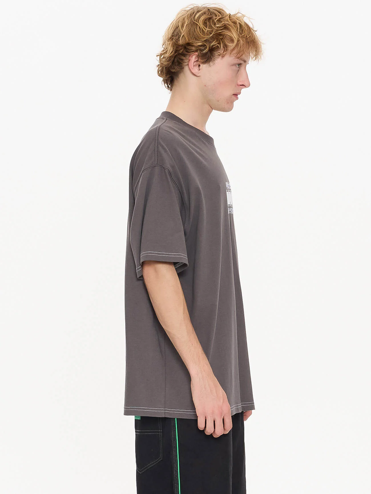 Grand Prix Oversize Tee - Worn Black - Image 4