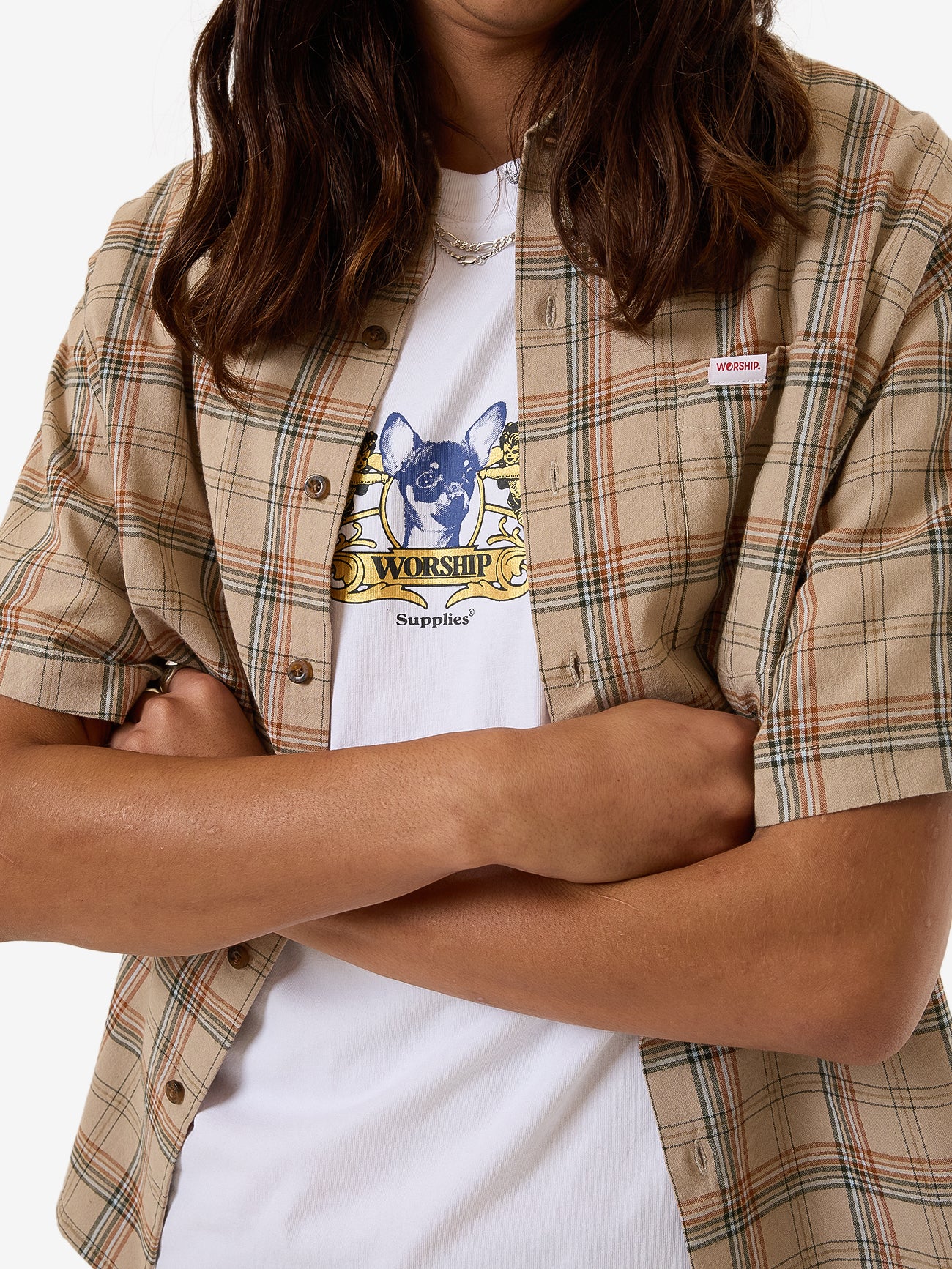Hank Short Sleeve Work Shirt - Grey - Image 6
