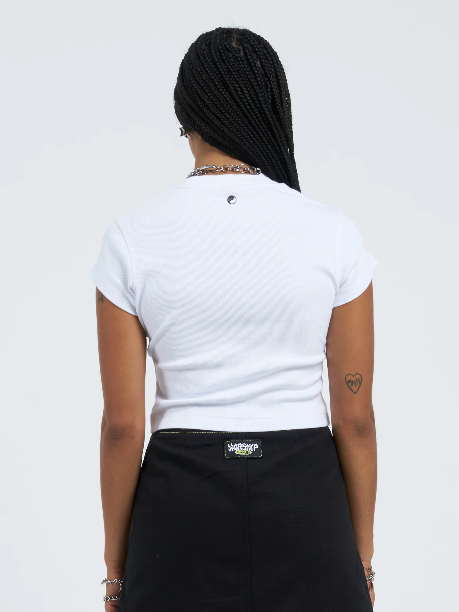 Heart Stomp Teeny Tee - White - Image 2