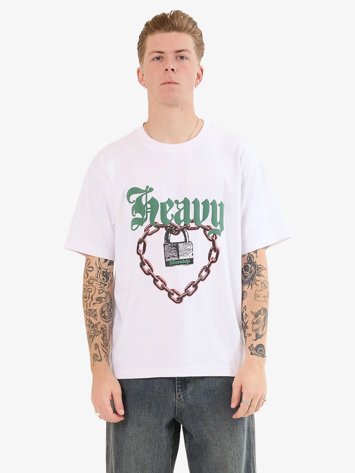 Heavy Heart Tee - White