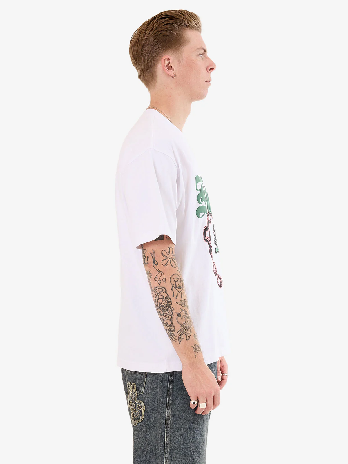 Heavy Heart Tee - White - Image 6
