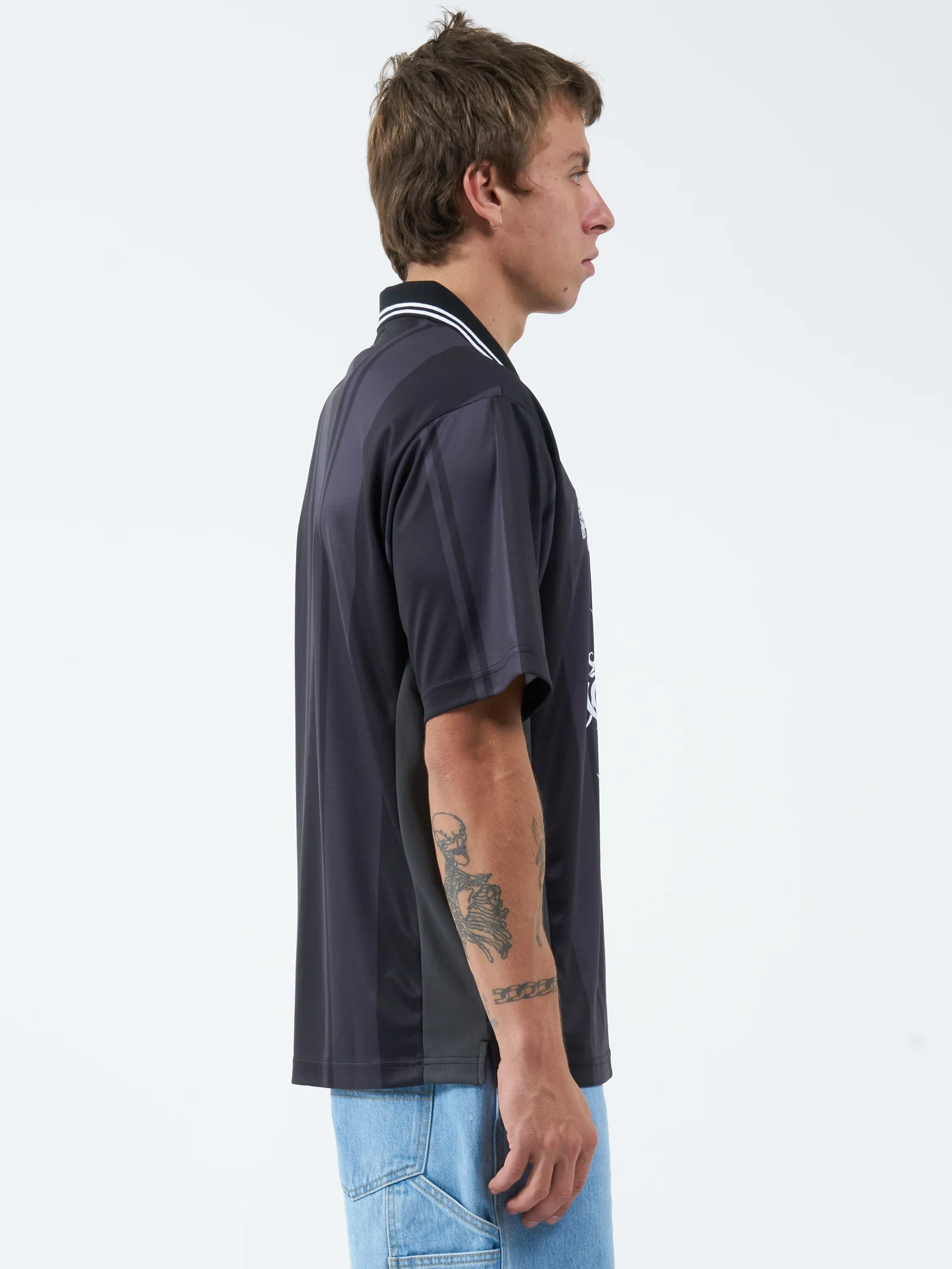 Hell Hole Football Jersey - Washed Black - Image 3