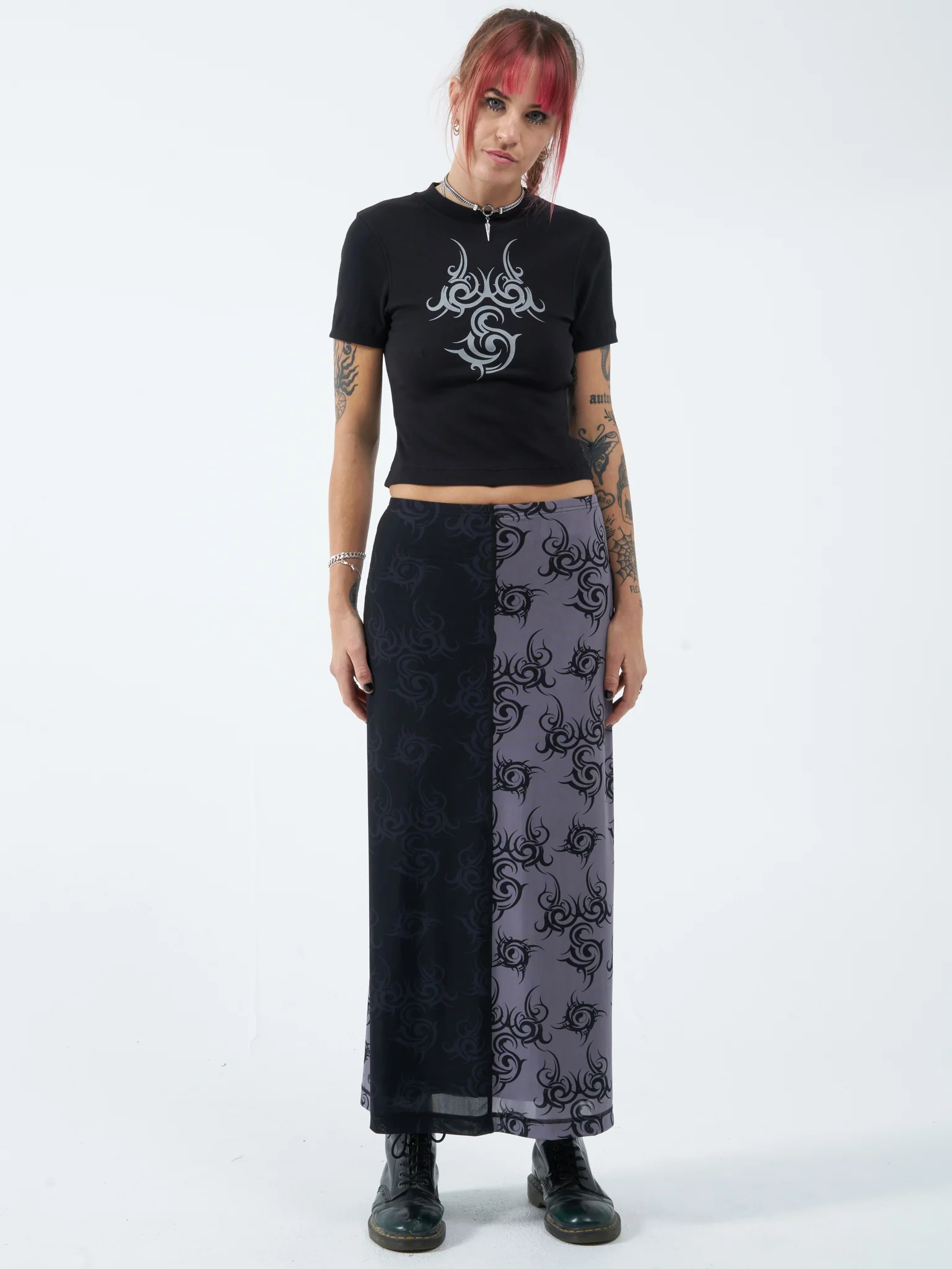 Hell Hole Maxi Skirt - Black - Image 5