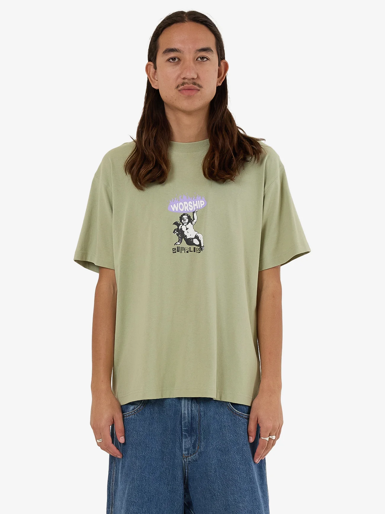 Hold Up Re-Up Tee - Swamp Green