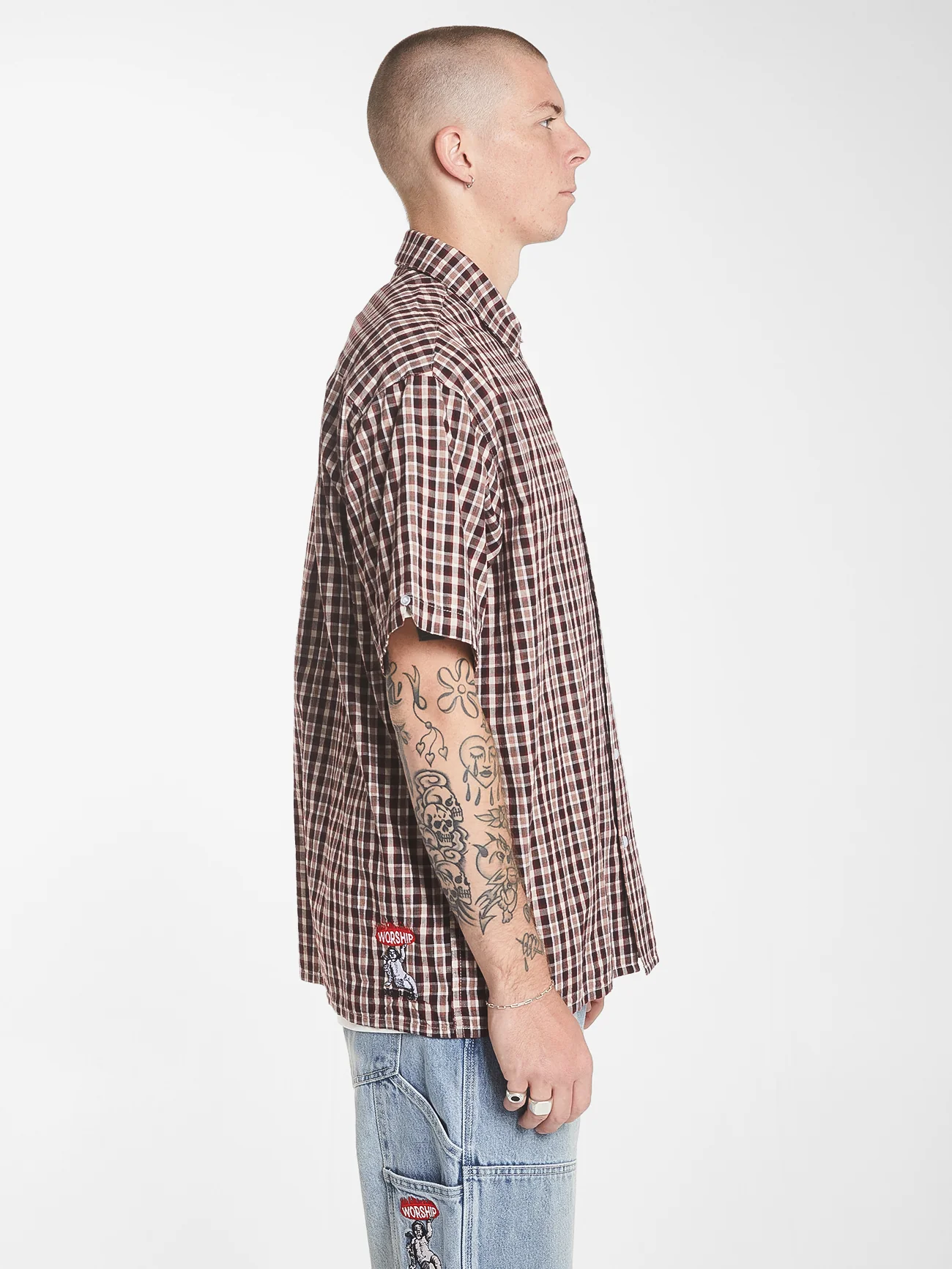 Hold Up Short Sleeve Shirt - Red - Image 3
