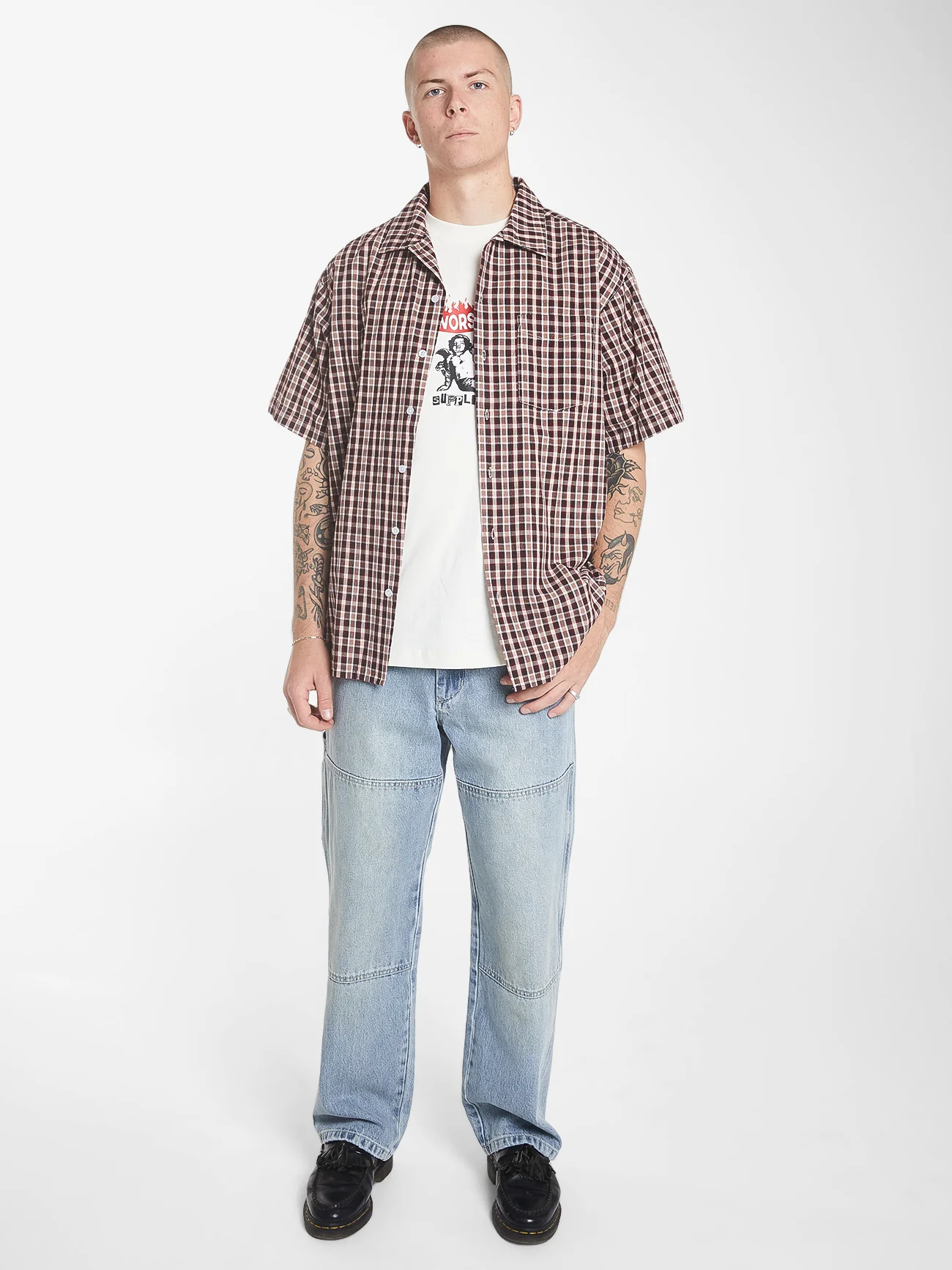 Hold Up Short Sleeve Shirt - Red - Image 4