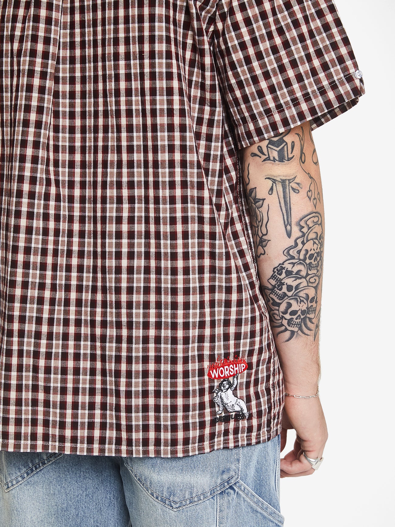 Hold Up Short Sleeve Shirt - Red - Image 6