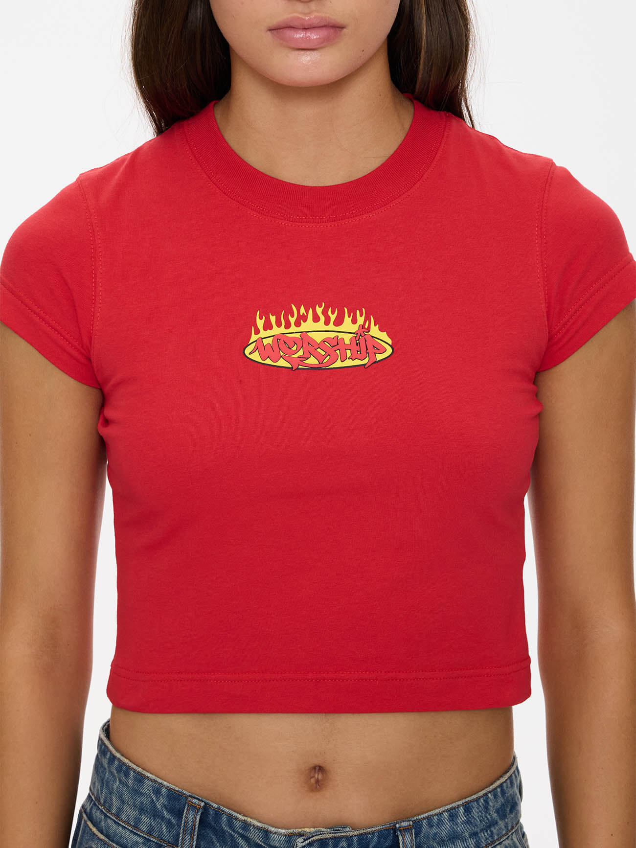 Hot Gossip Teeny Tee - Lucky Red - Image 7