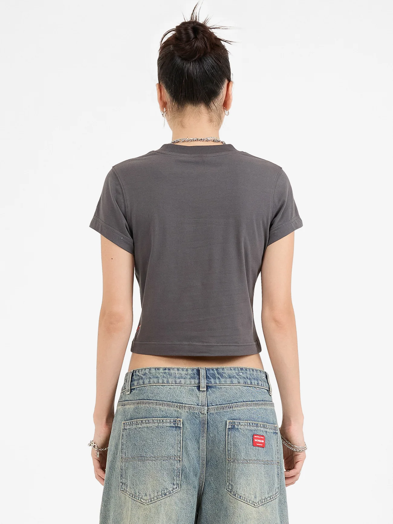 Hot Potato Teeny Tee - Worn Black - Image 2