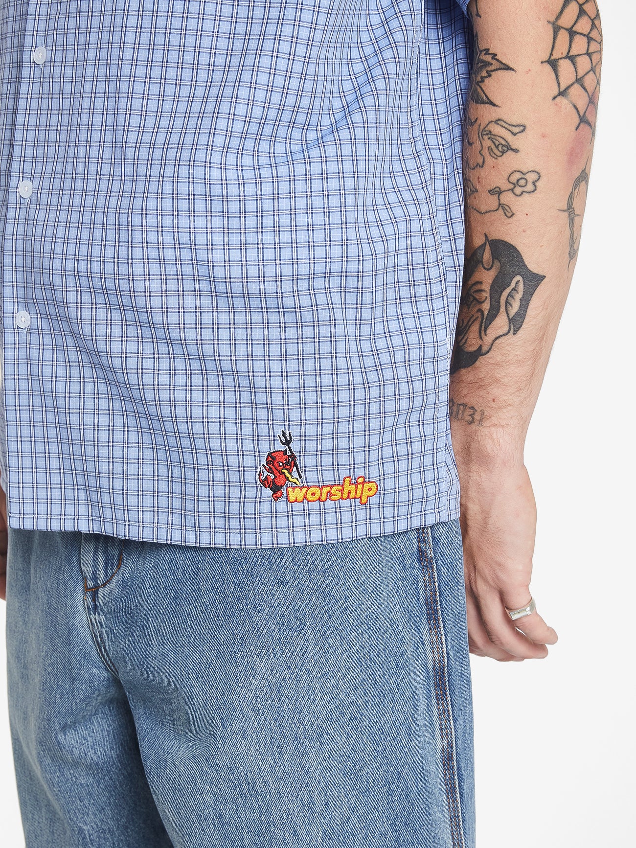 Inferno Short Sleeve Shirt - Blue - Image 4