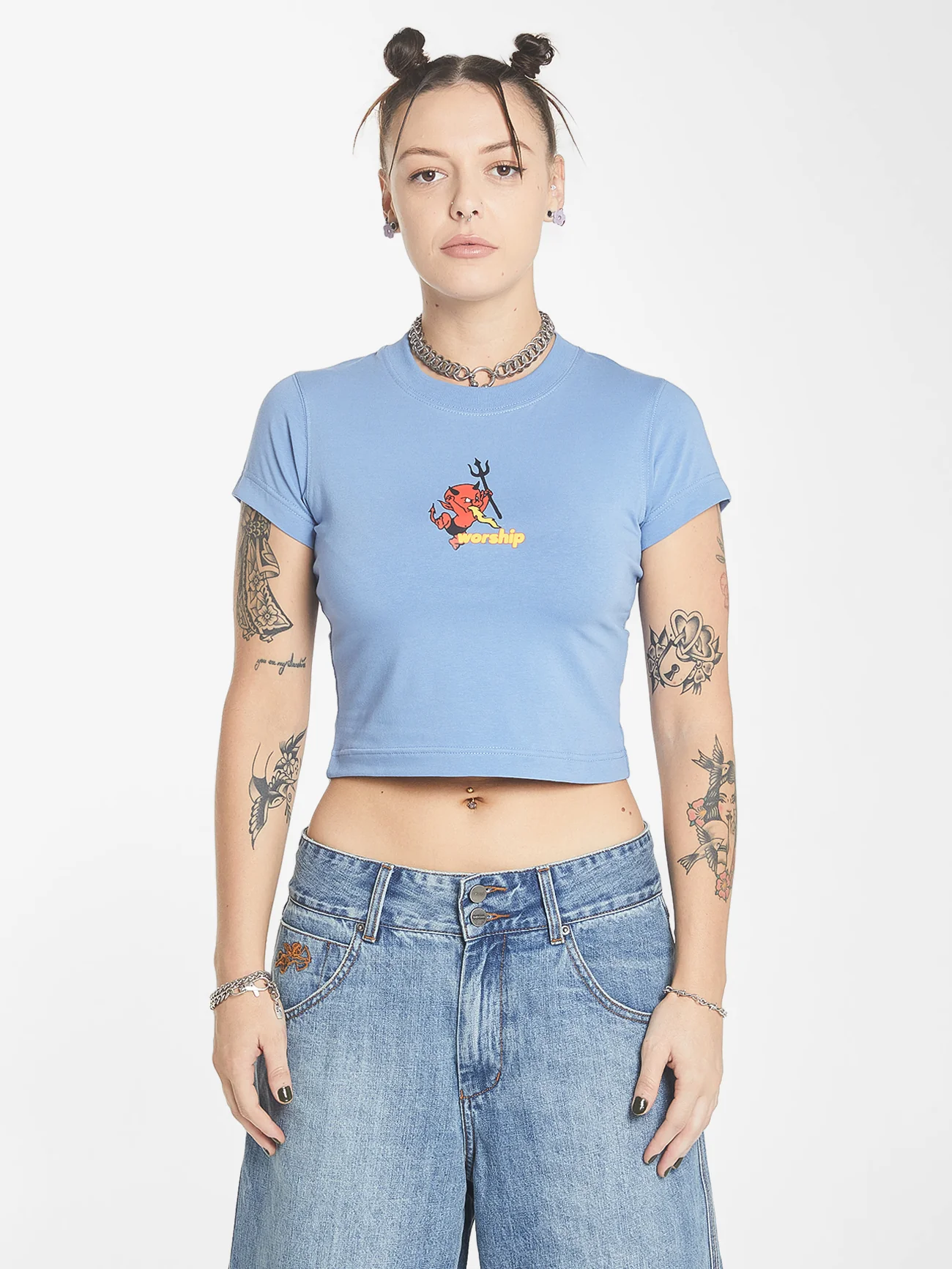 Inferno Teeny Tee - Columbian Blue