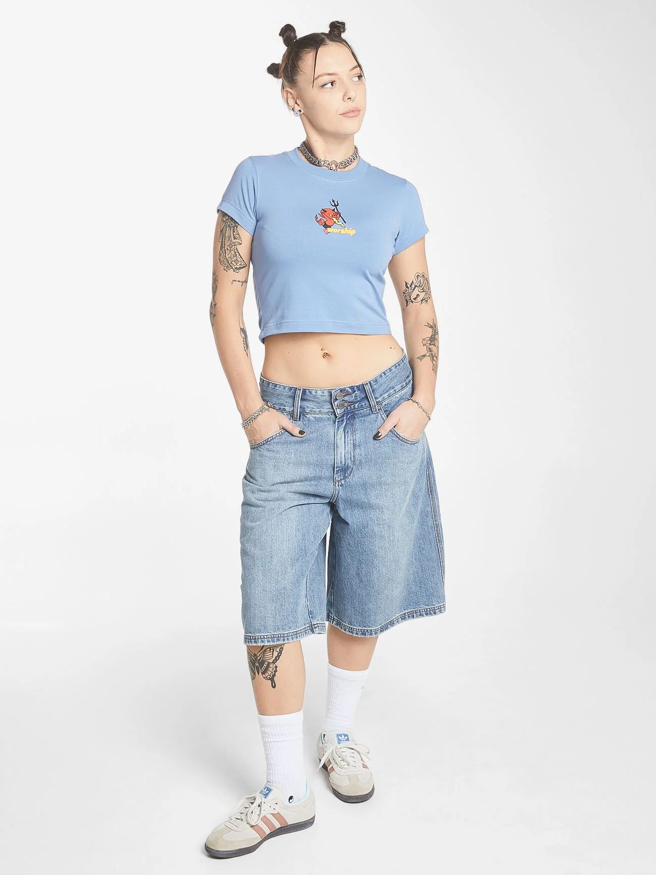 Inferno Teeny Tee - Columbian Blue - Image 5