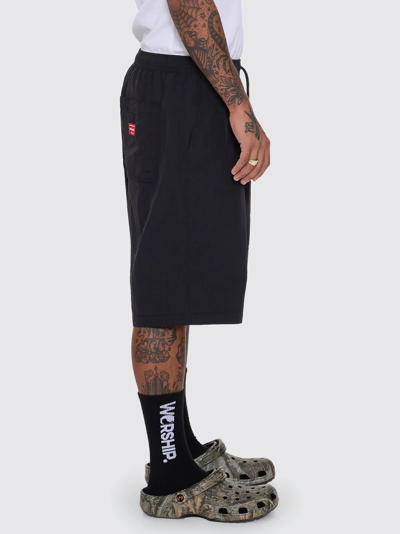 Jaws Nylon Volley Short - Black - Image 6