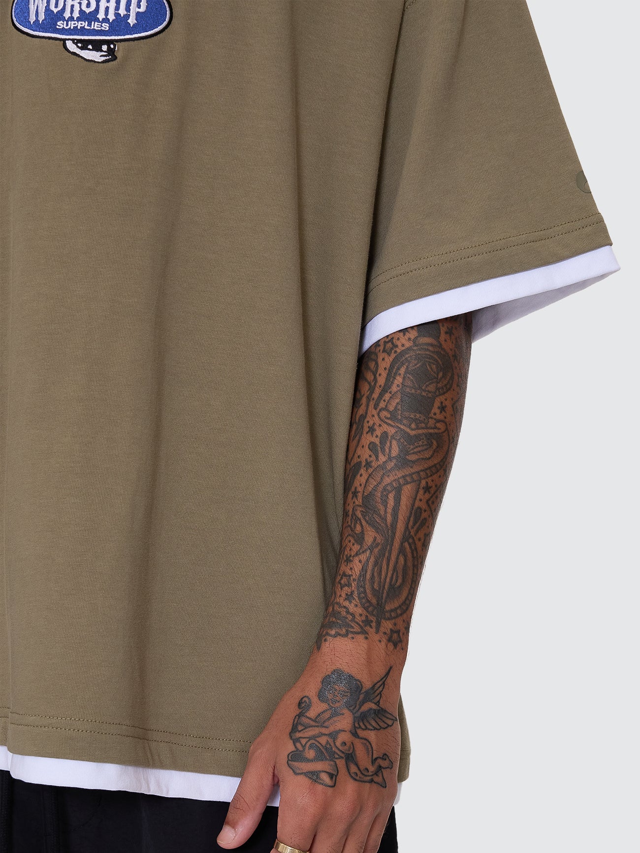 Jaws Oversize Tee - Kelp - Image 7