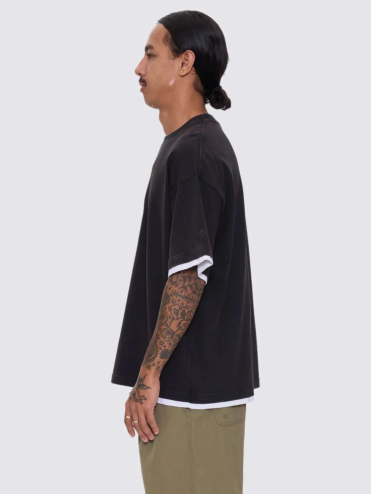Jaws Oversize Tee - Washed Black - Image 3