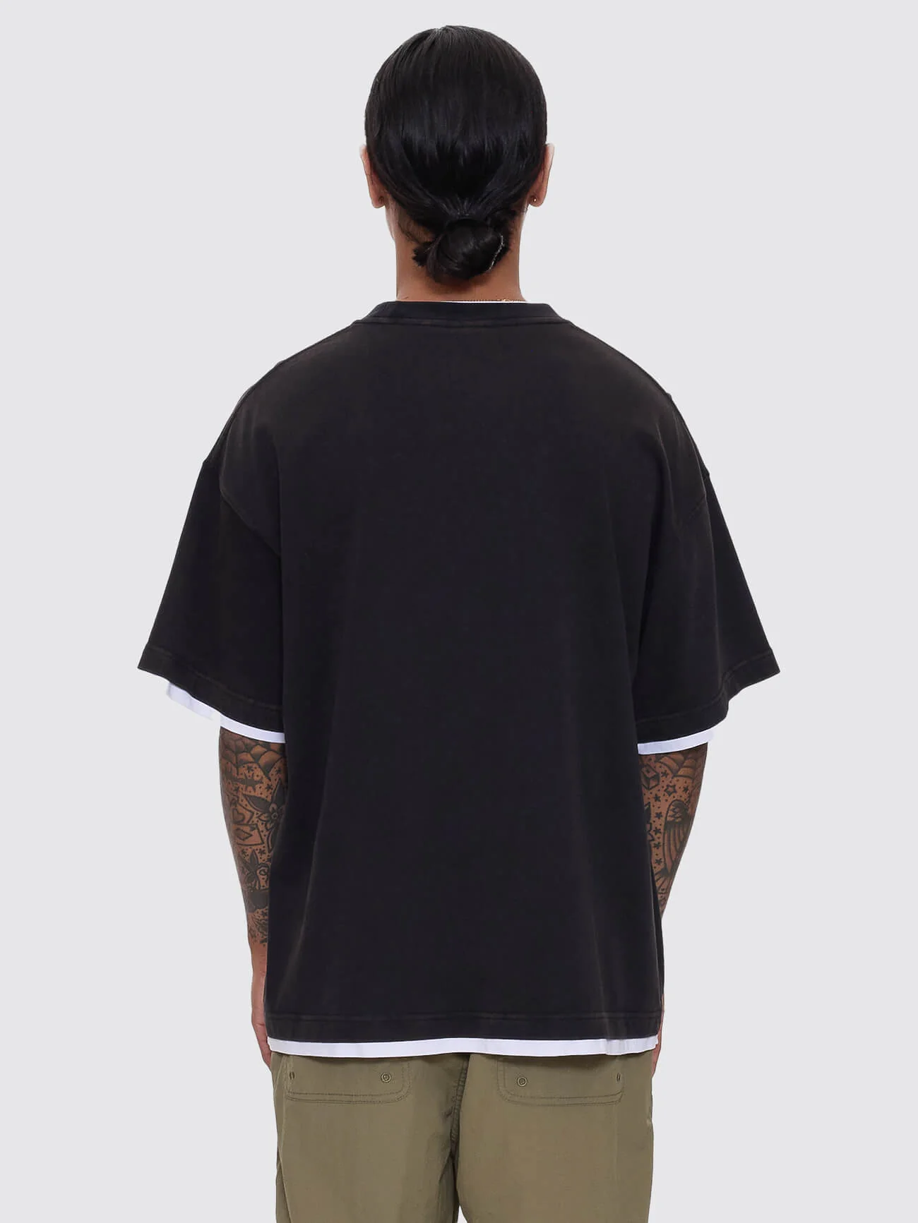 Jaws Oversize Tee - Washed Black - Image 5