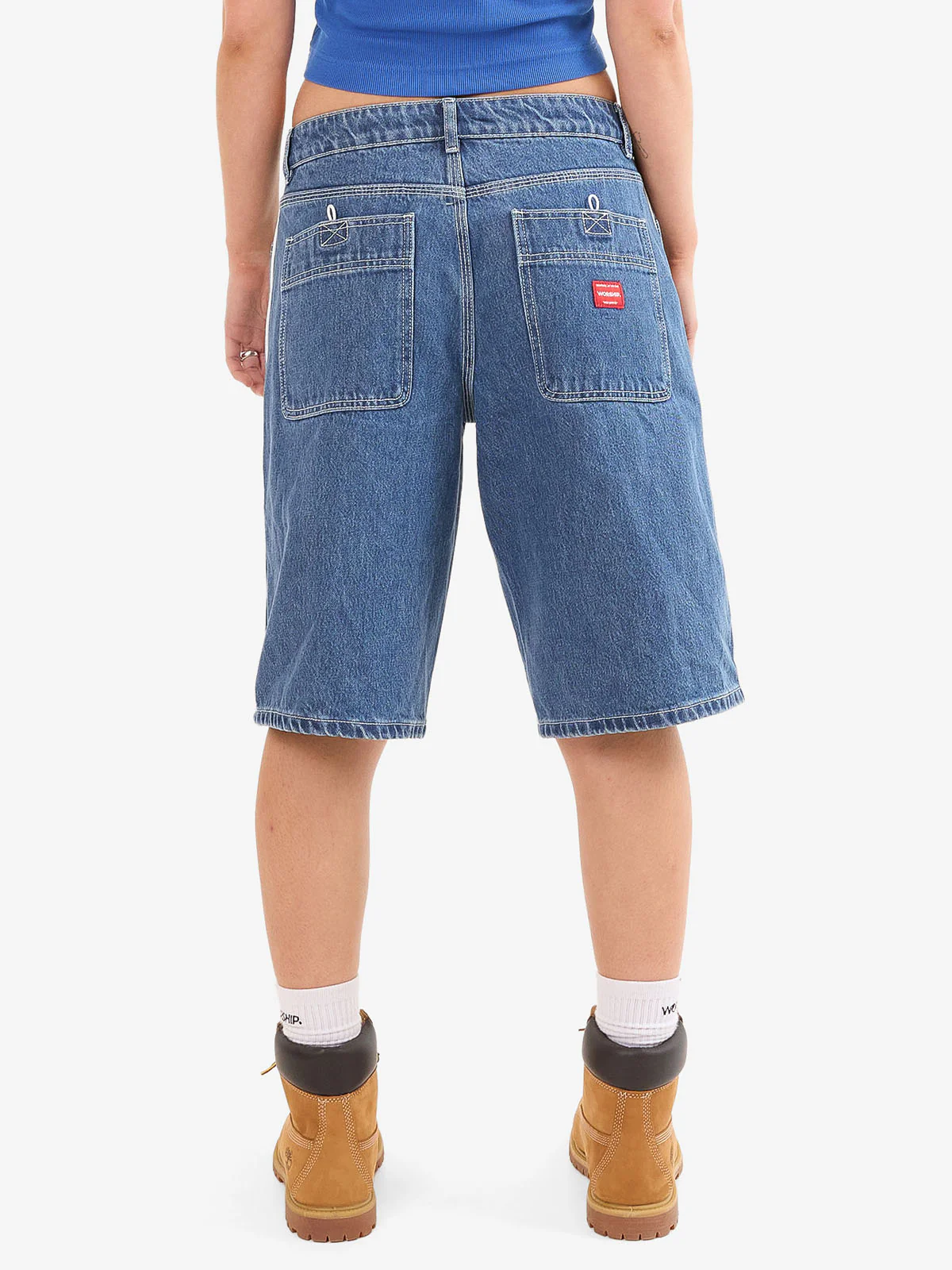 Kick Off Big Baggy Short - Steady Mid Blue - Image 2