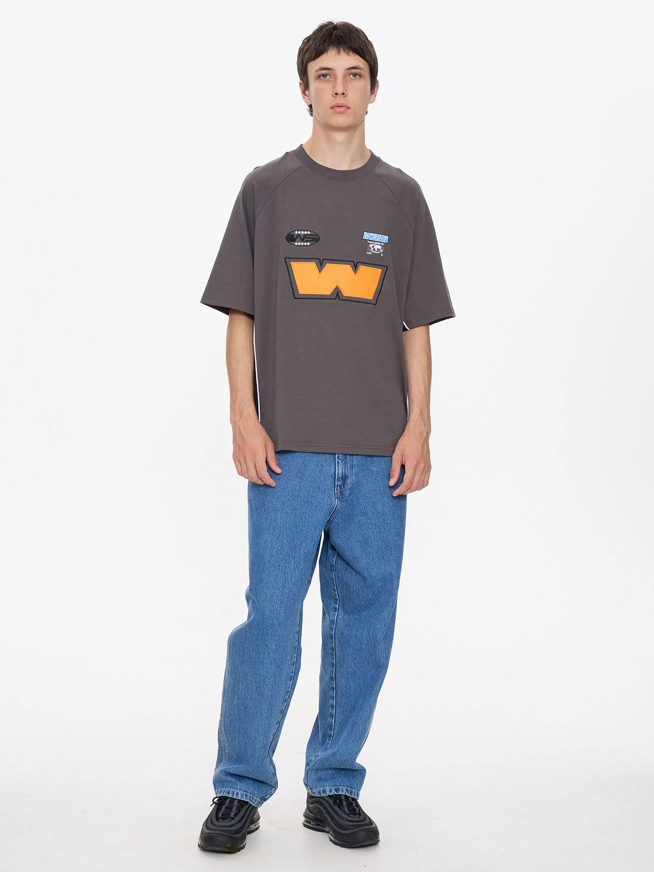 Kick Off Oversize Raglan Tee - Worn Black - Image 7