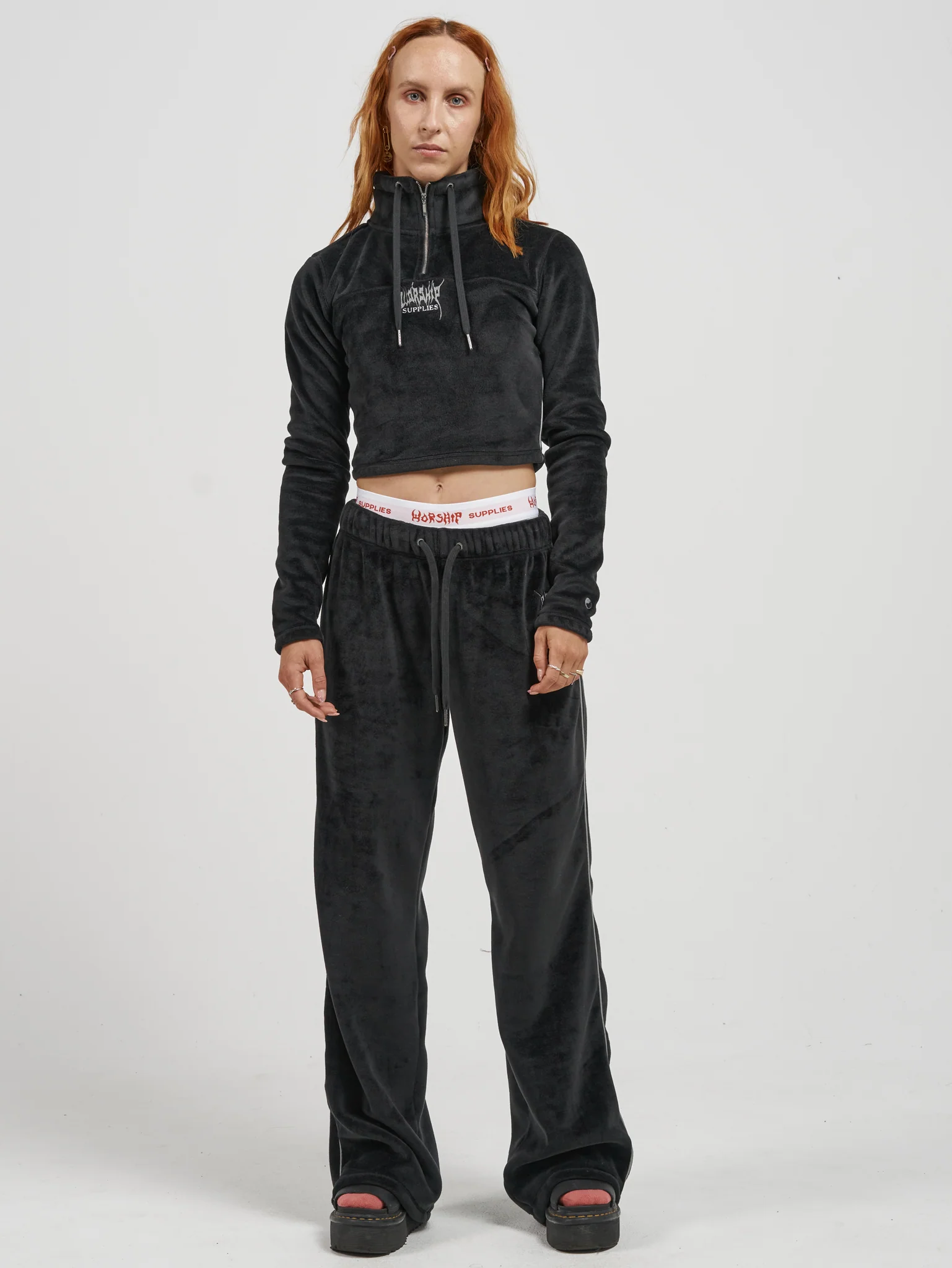 Kitty Velour Pant  - Black - Image 6