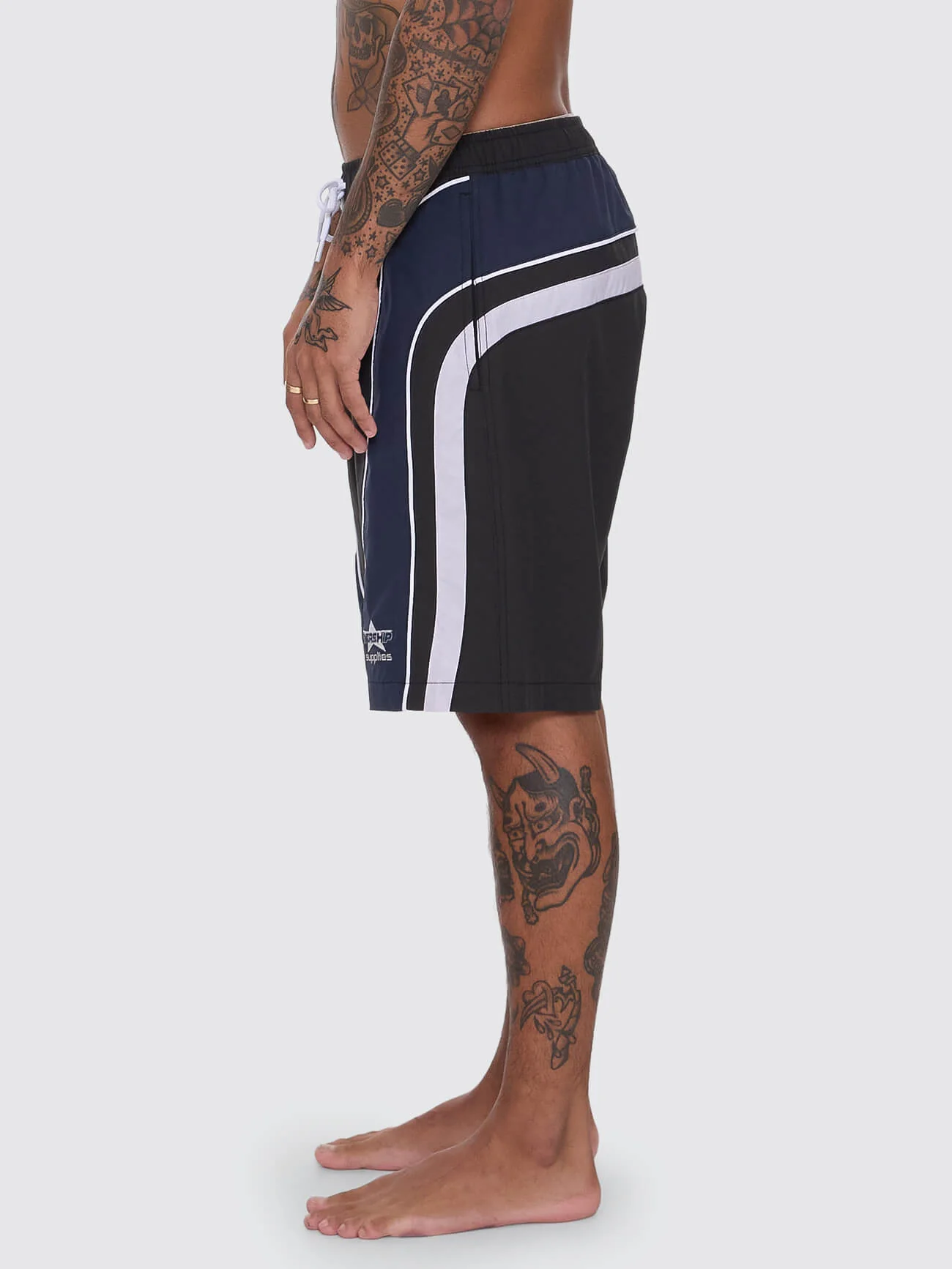 Laps Elastic Swim Short - Worn Black - Image 4