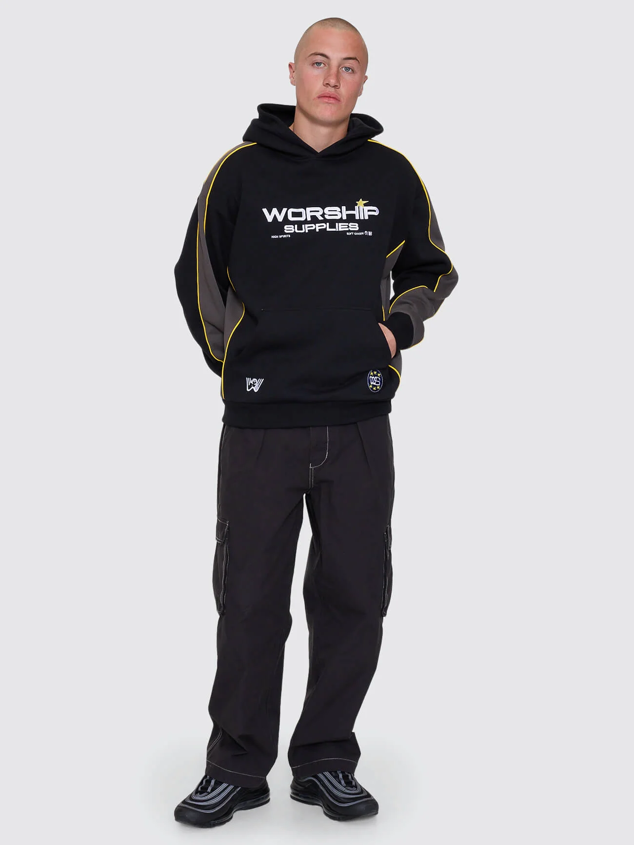 Laser Panel Pullover Hood - Black - Image 8