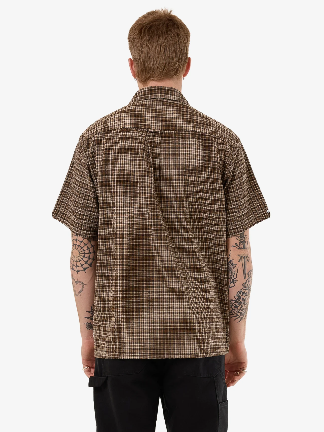 Lavish Short Sleeve Shirt - Brown - Image 2
