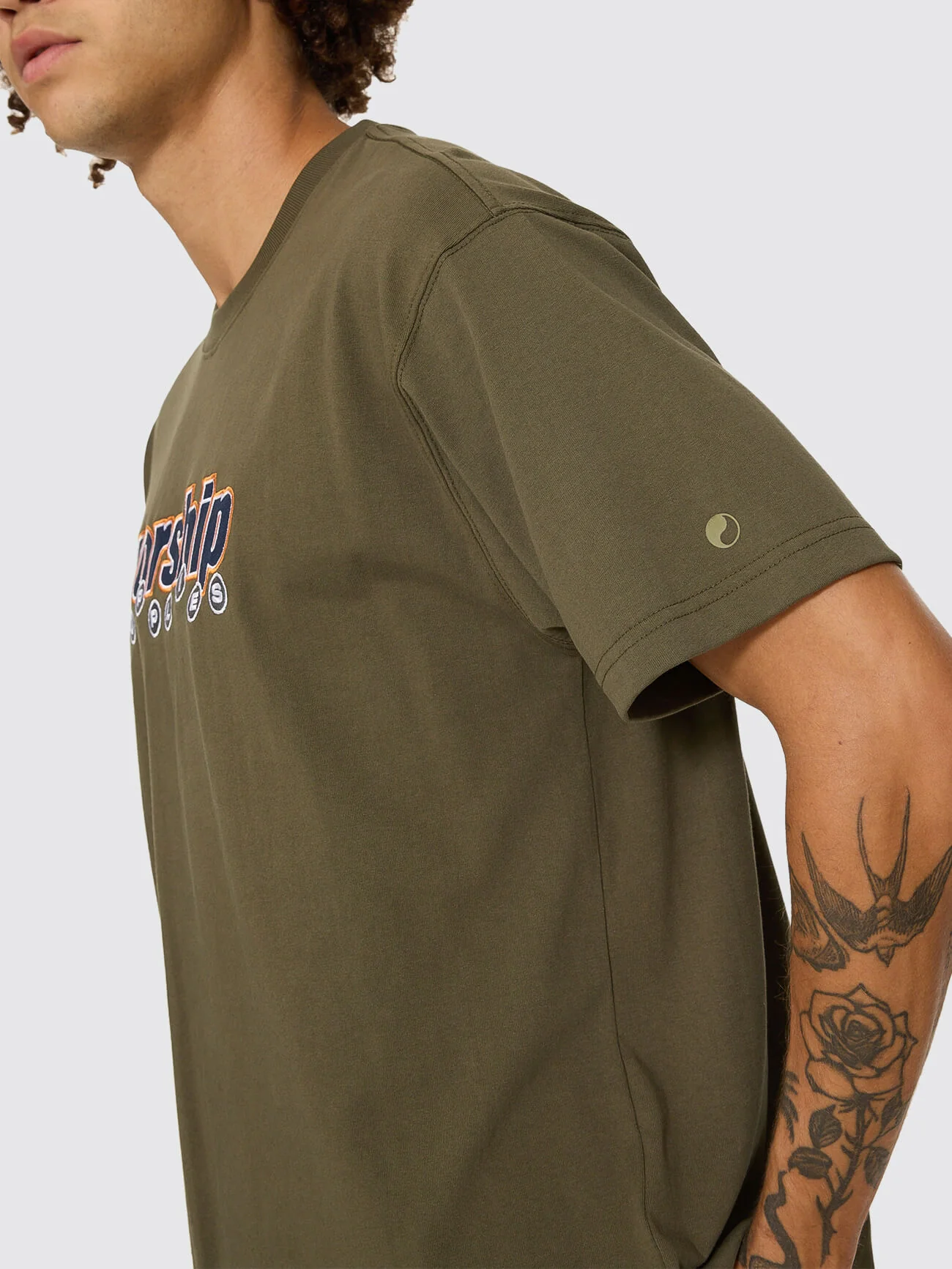 Line Stepper Tee - Grape Leaf - Image 3