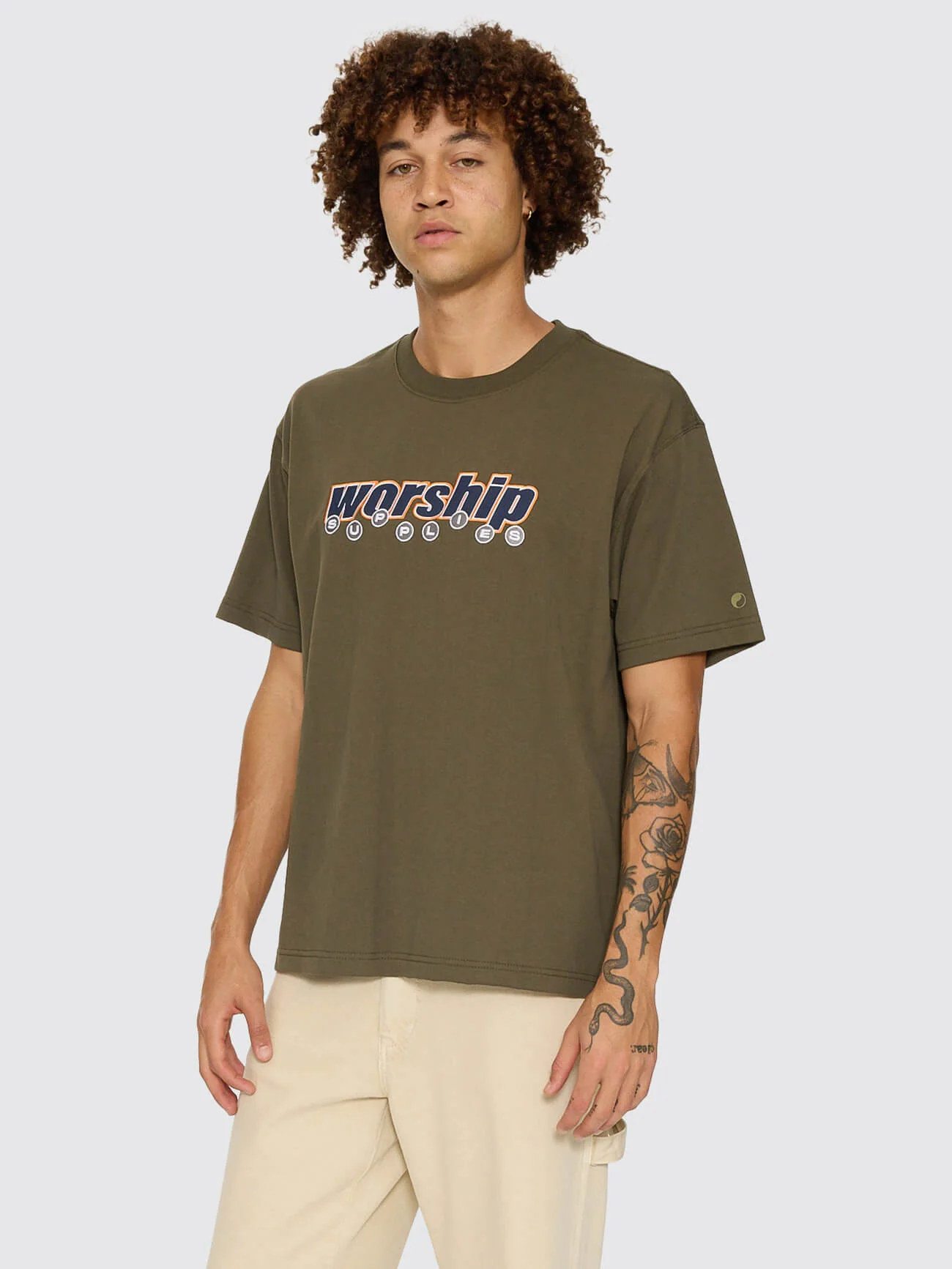 Line Stepper Tee - Grape Leaf - Image 4