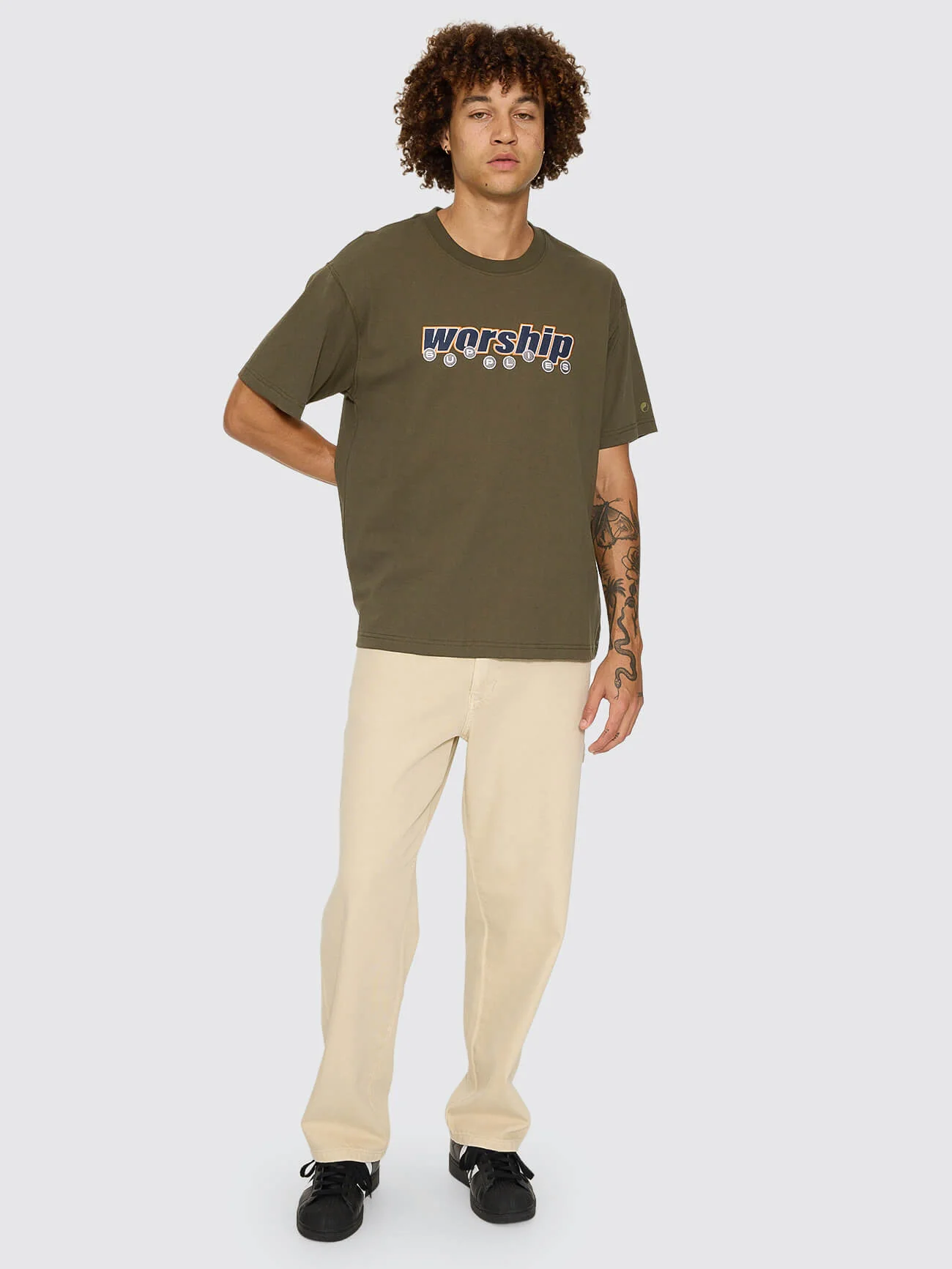 Line Stepper Tee - Grape Leaf - Image 7