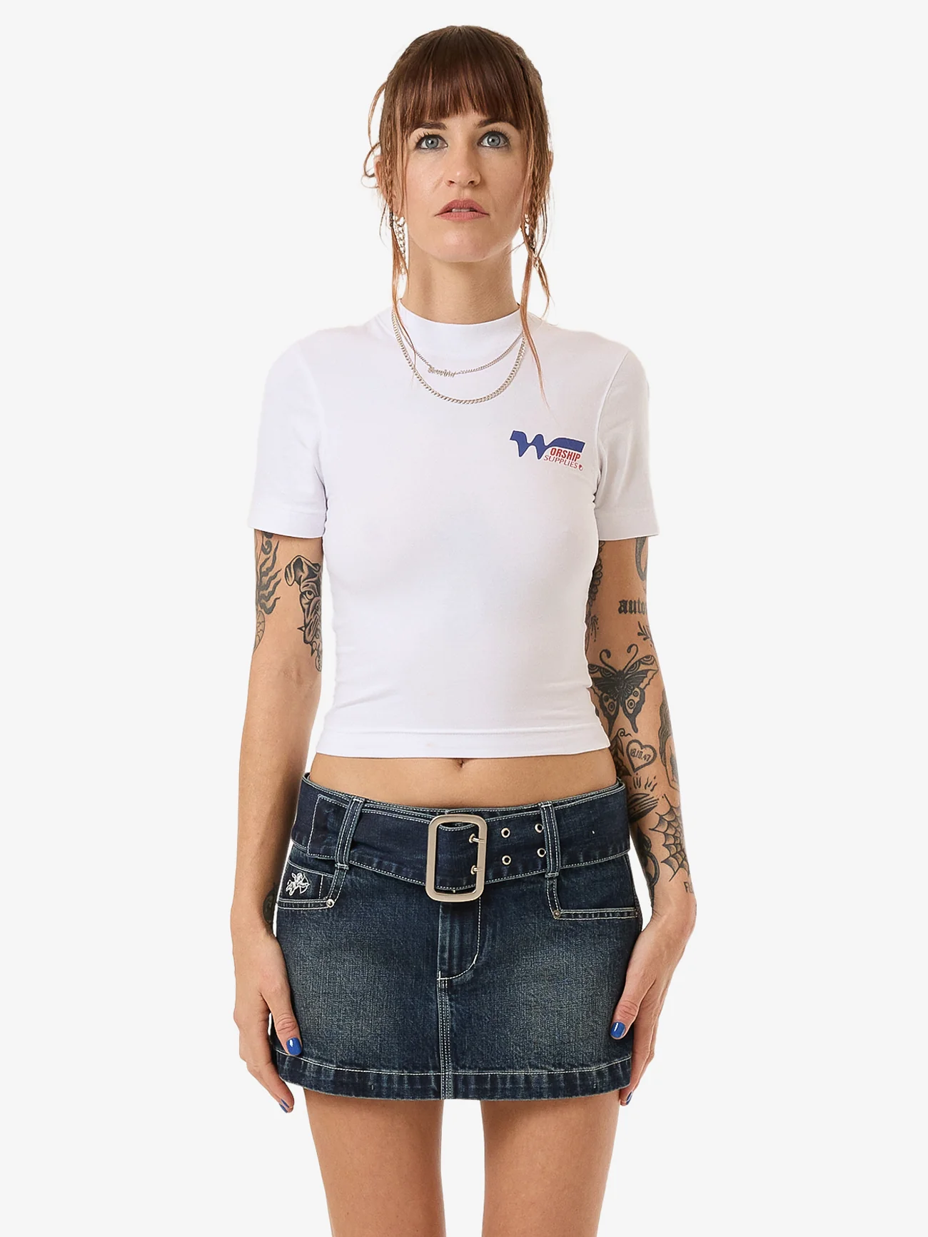 Logomania Slim Fit Tee - White