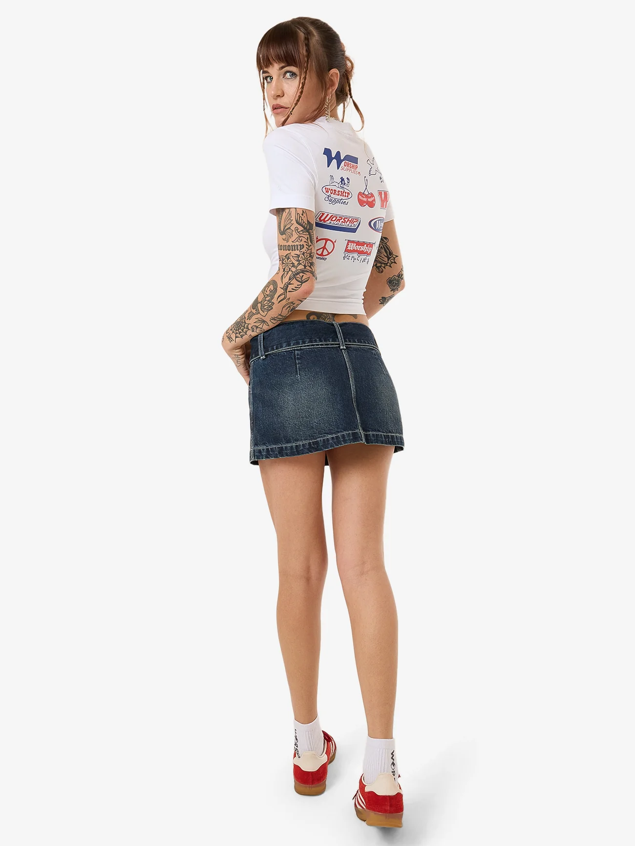 Logomania Slim Fit Tee - White - Image 7