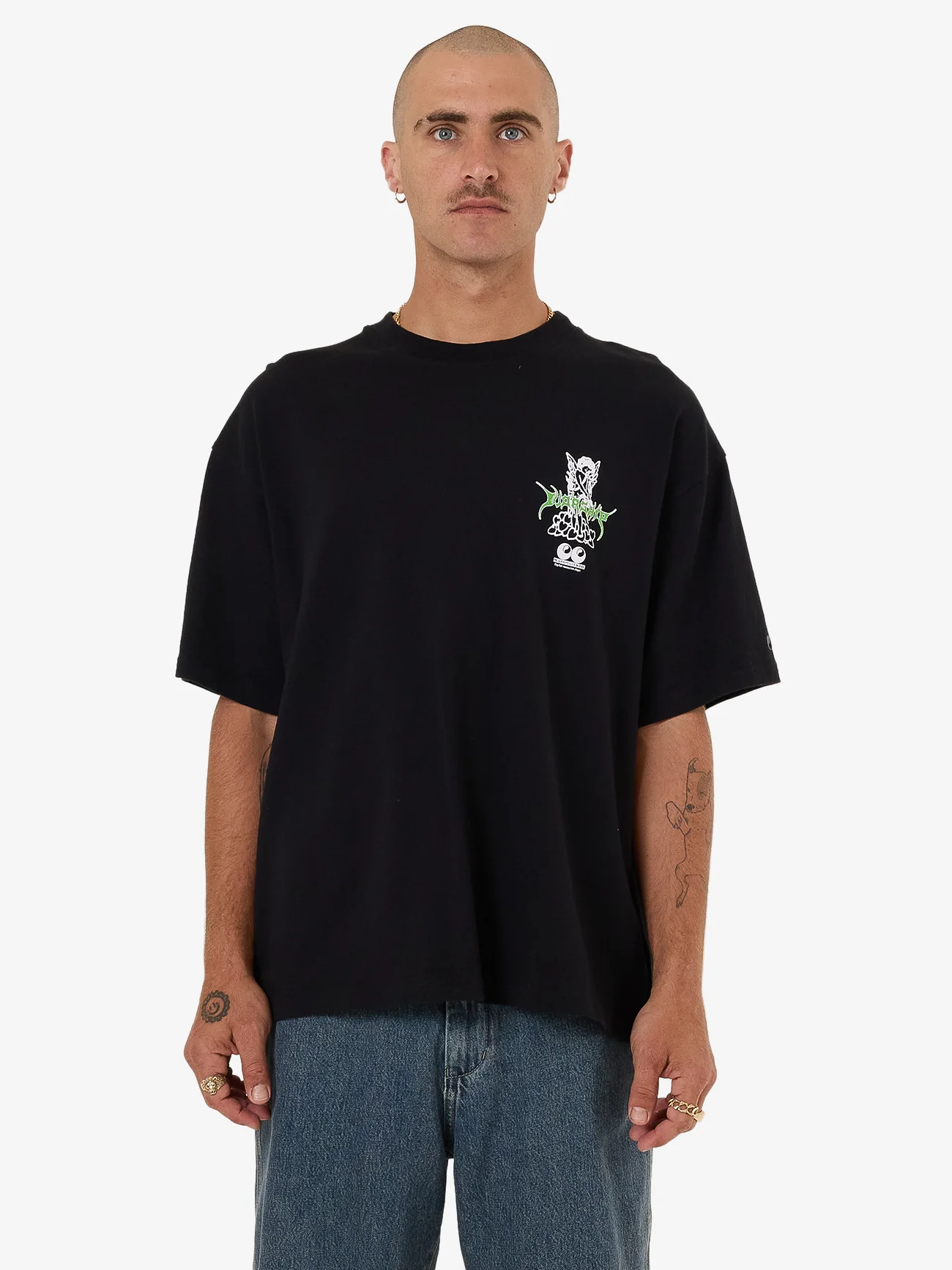 Logorama Oversized Tee - Black