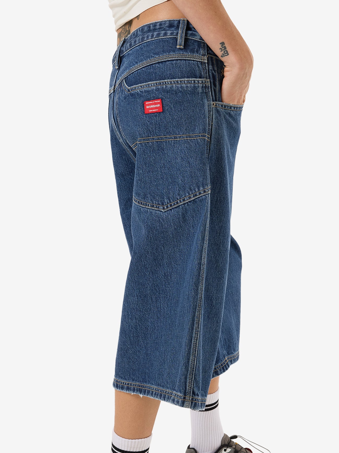 Longboy Short - Worn Blue Rinse - Image 9