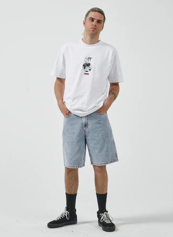 Lounger Jean Short - Raged Blue Fade - Image 5