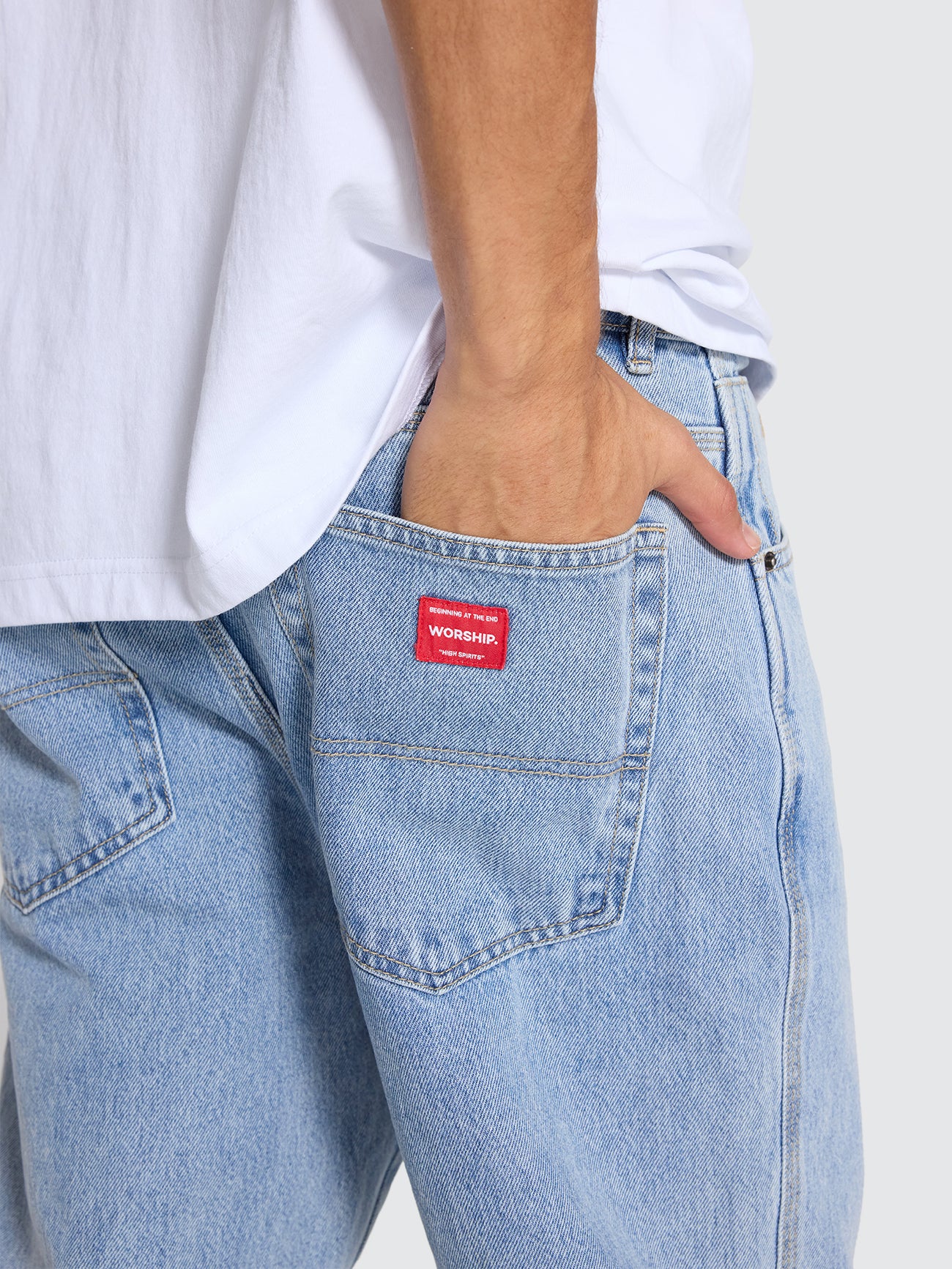 Lounger Jean - Worship Worn Blue - Image 5