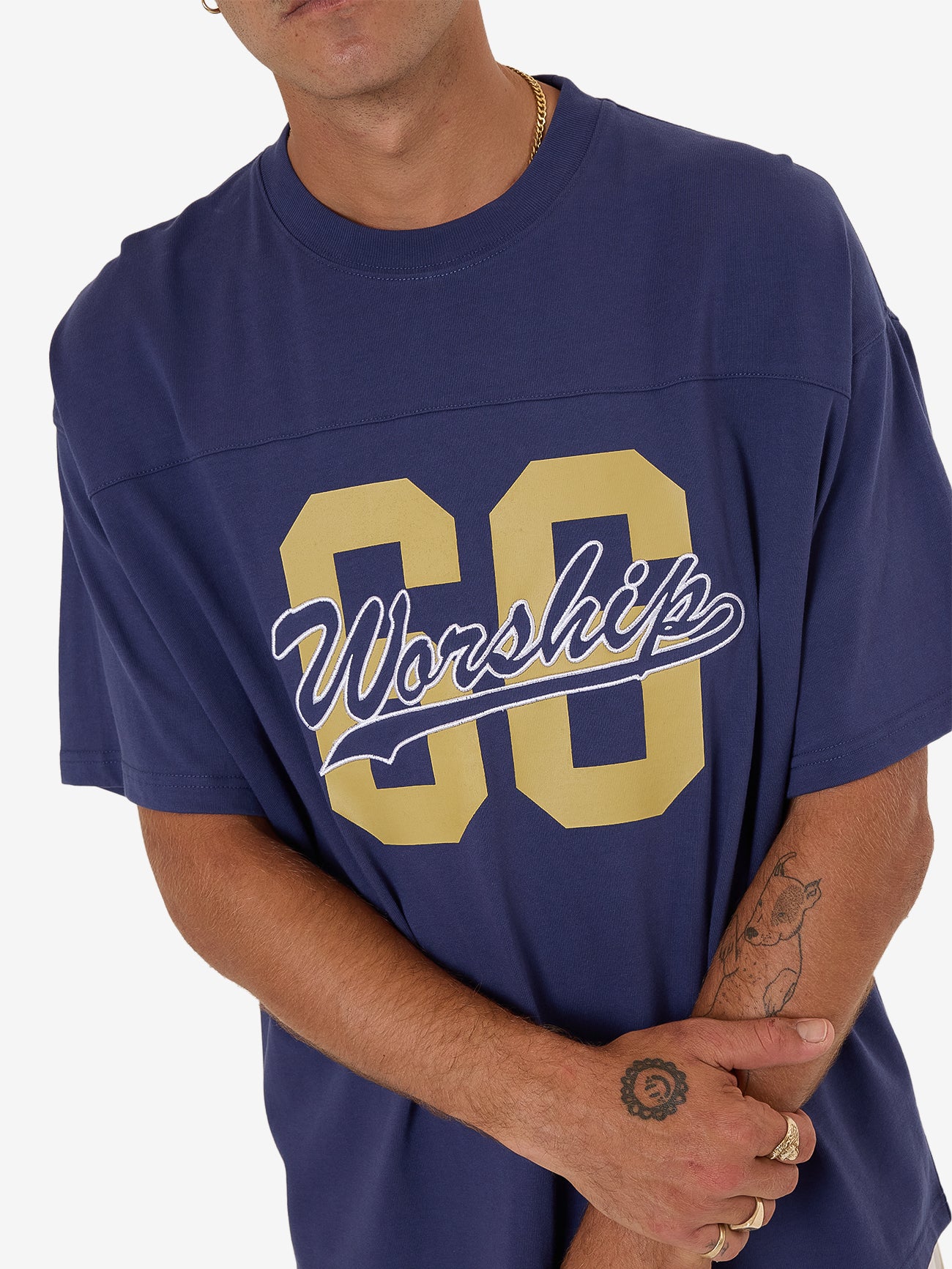 Major League Oversized Tee - Medievil Blue - Image 8