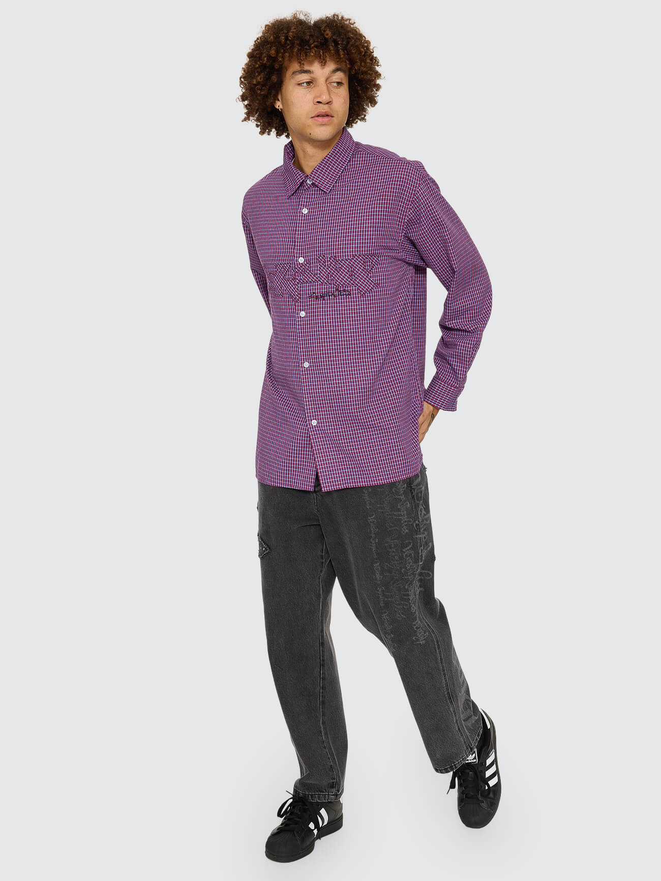 Manic Big Lounger Jean - Ghosted Black Fade - Image 7