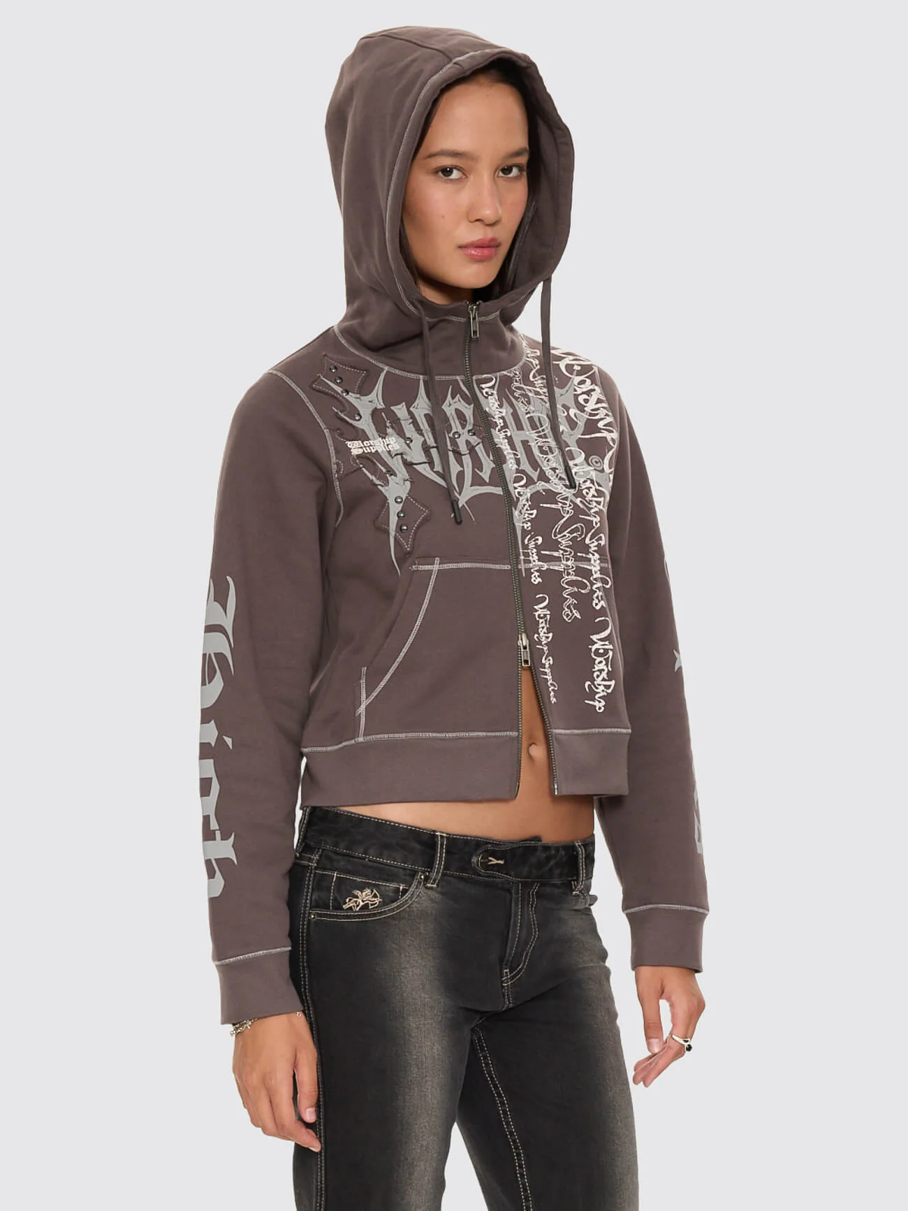 Manic Zip Fleece Jacket - Ember Black - Image 7