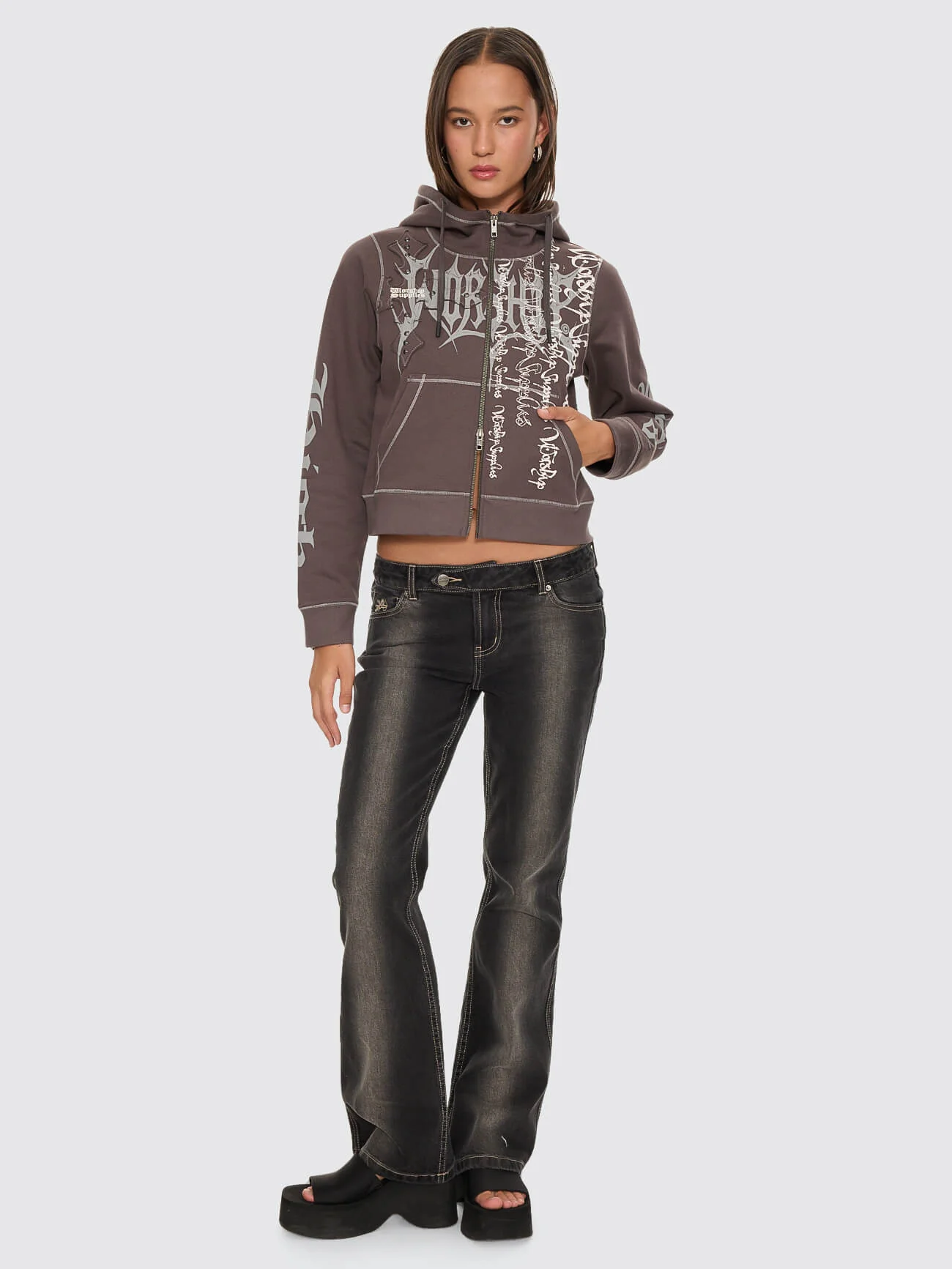Manic Zip Fleece Jacket - Ember Black - Image 9