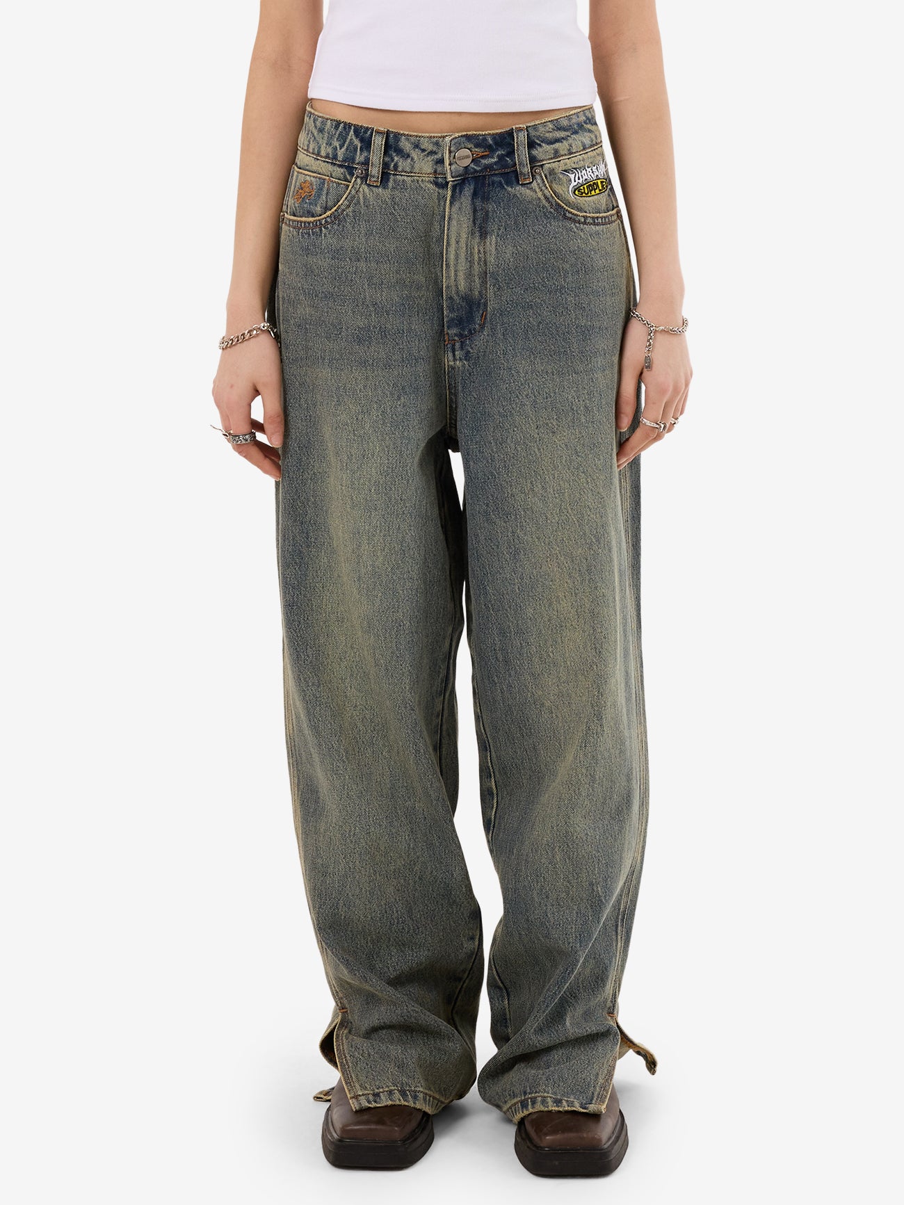 Messenger Big Baggy Split Jean - Corrosive