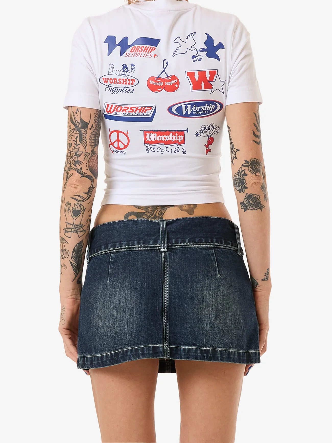 Misbehave Micro Skirt - Dirty Midnight Blue - Image 2