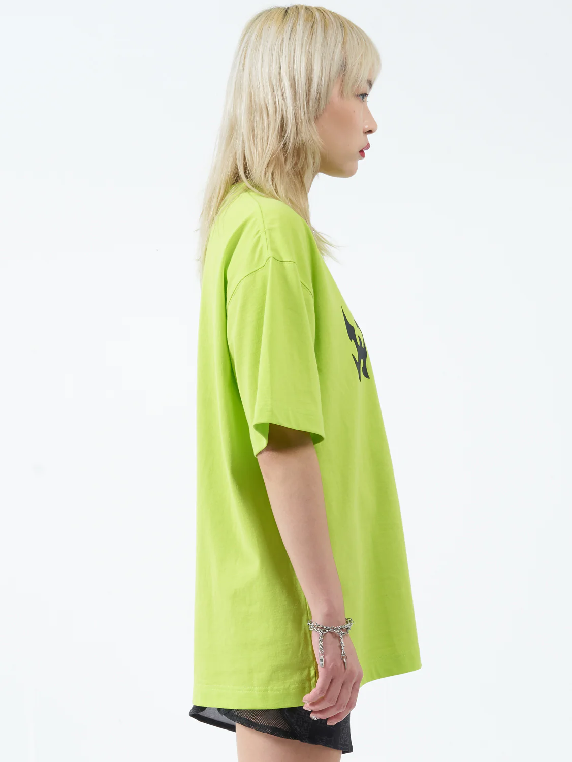 Monument Oversized Tee - Acid Lime - Image 4