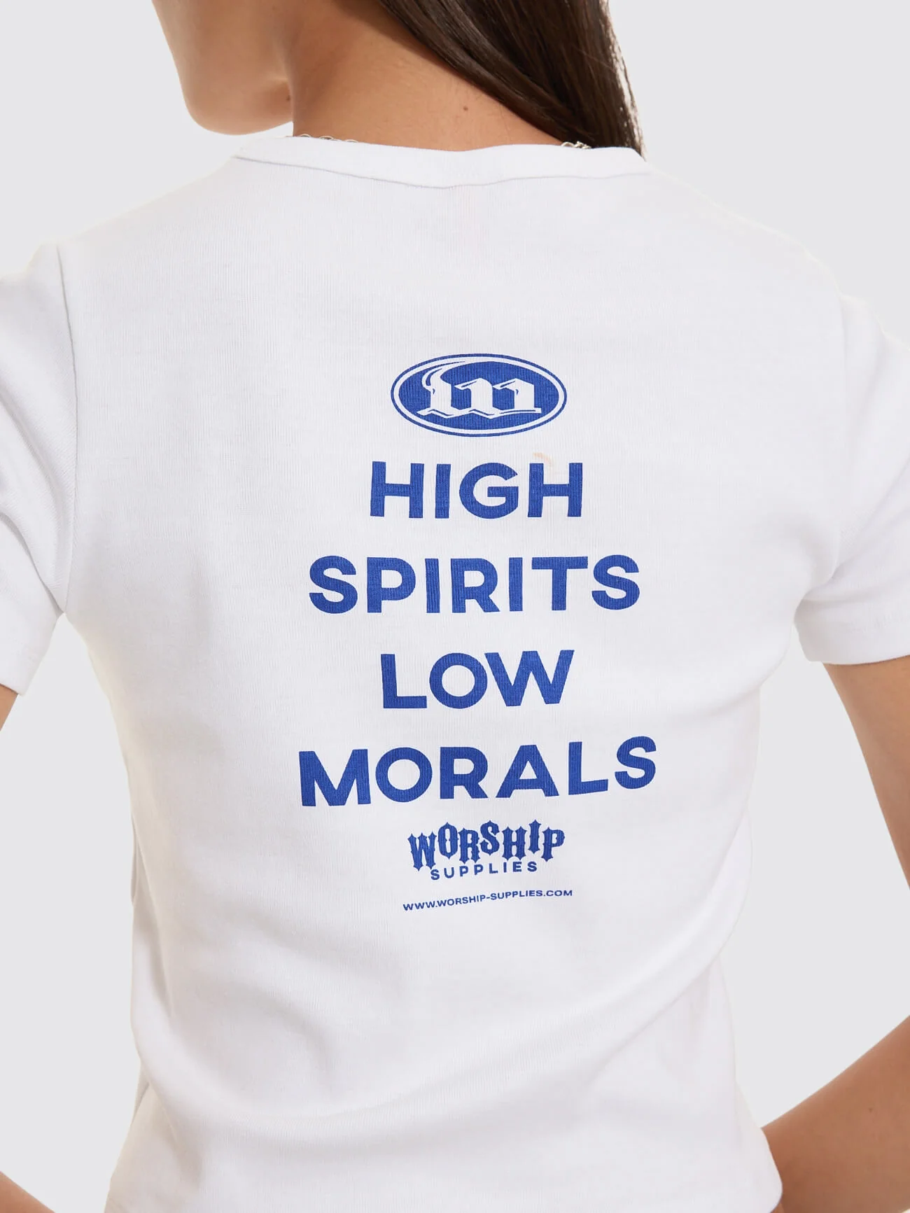 Morality Day Fit Tee - White - Image 3