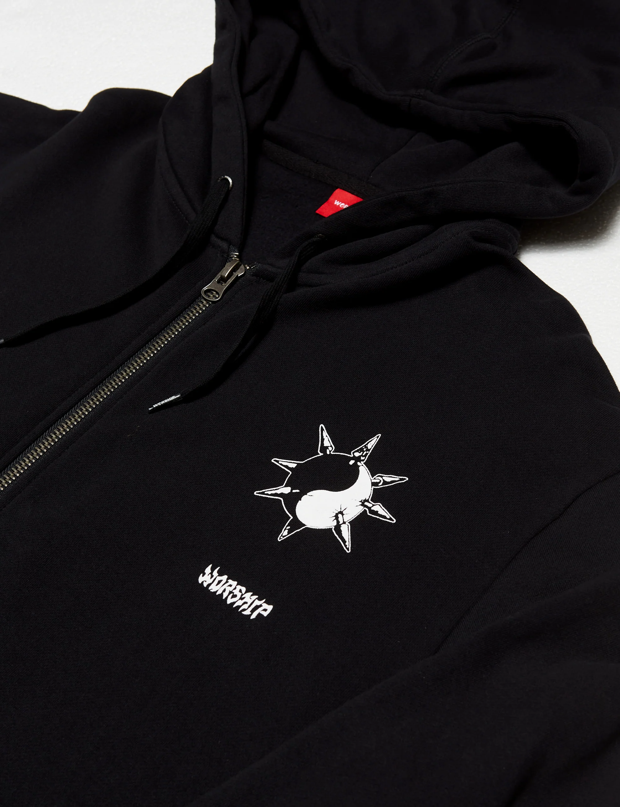 Morning Star Zip Hood - Black - Image 3