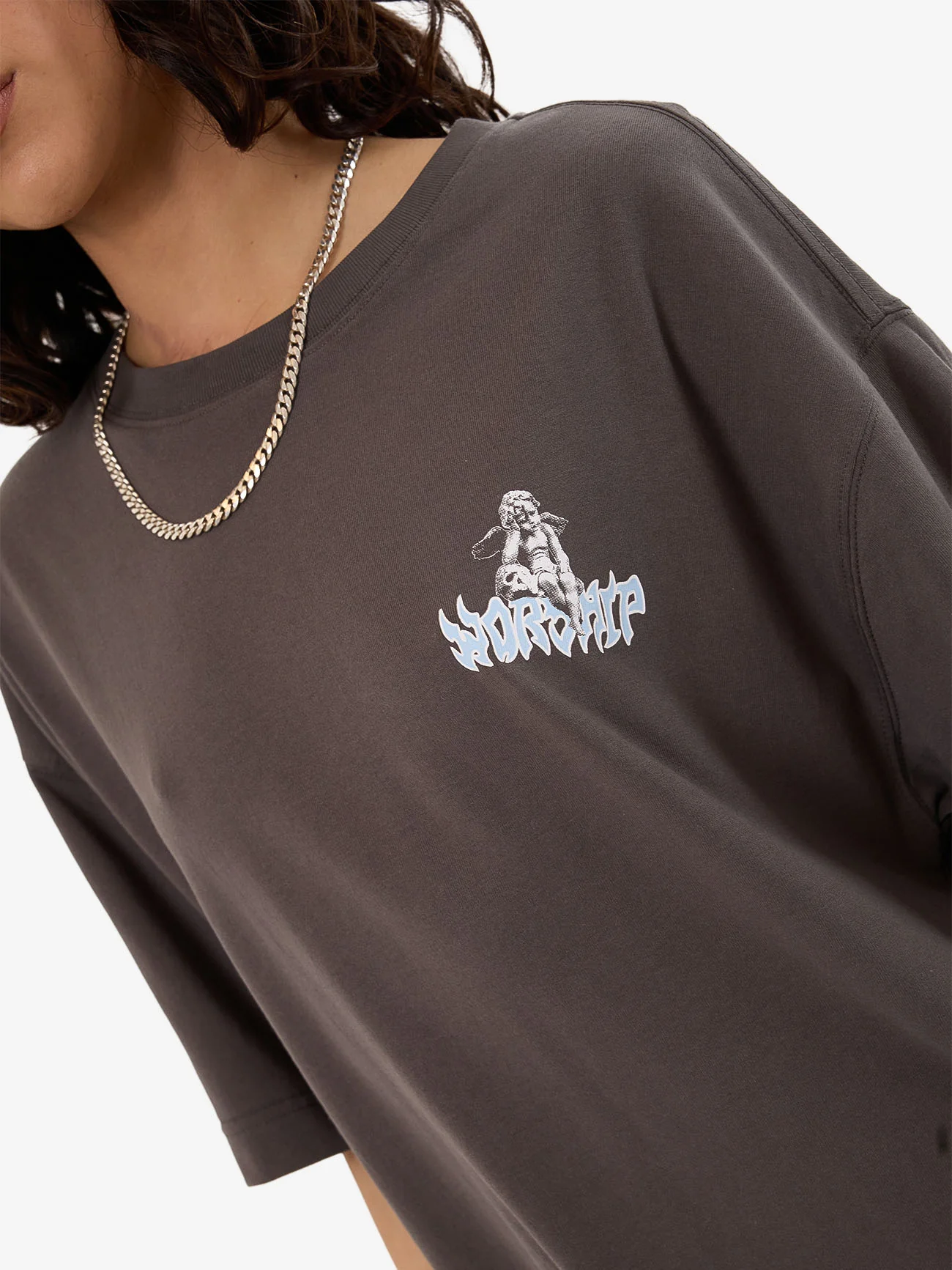 Mortality Relaxed Fit Tee - Worn Black - Image 8