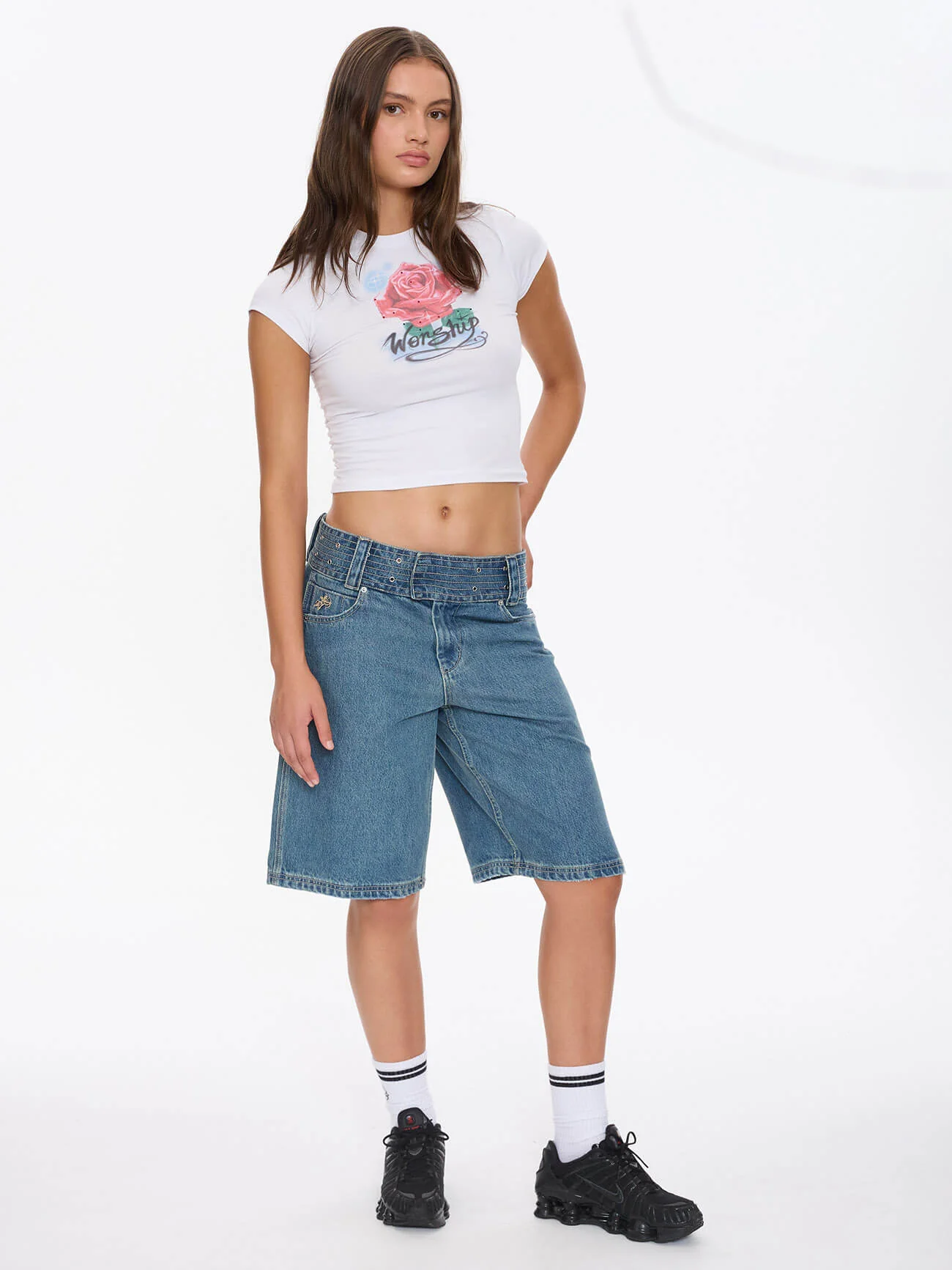 Naughtie Baggy Short - Rogue Blue