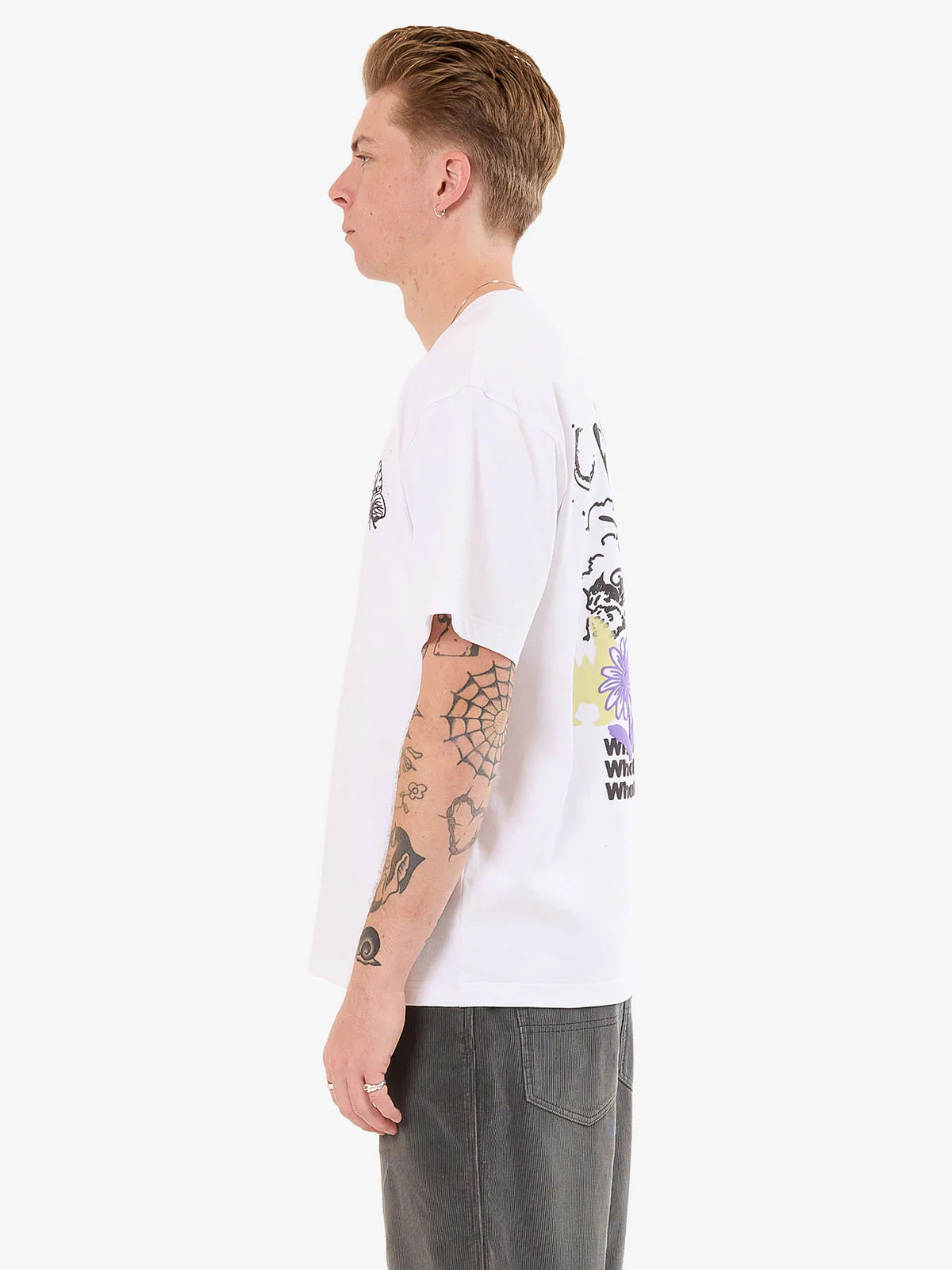 Never Assume Tee - White - Image 4