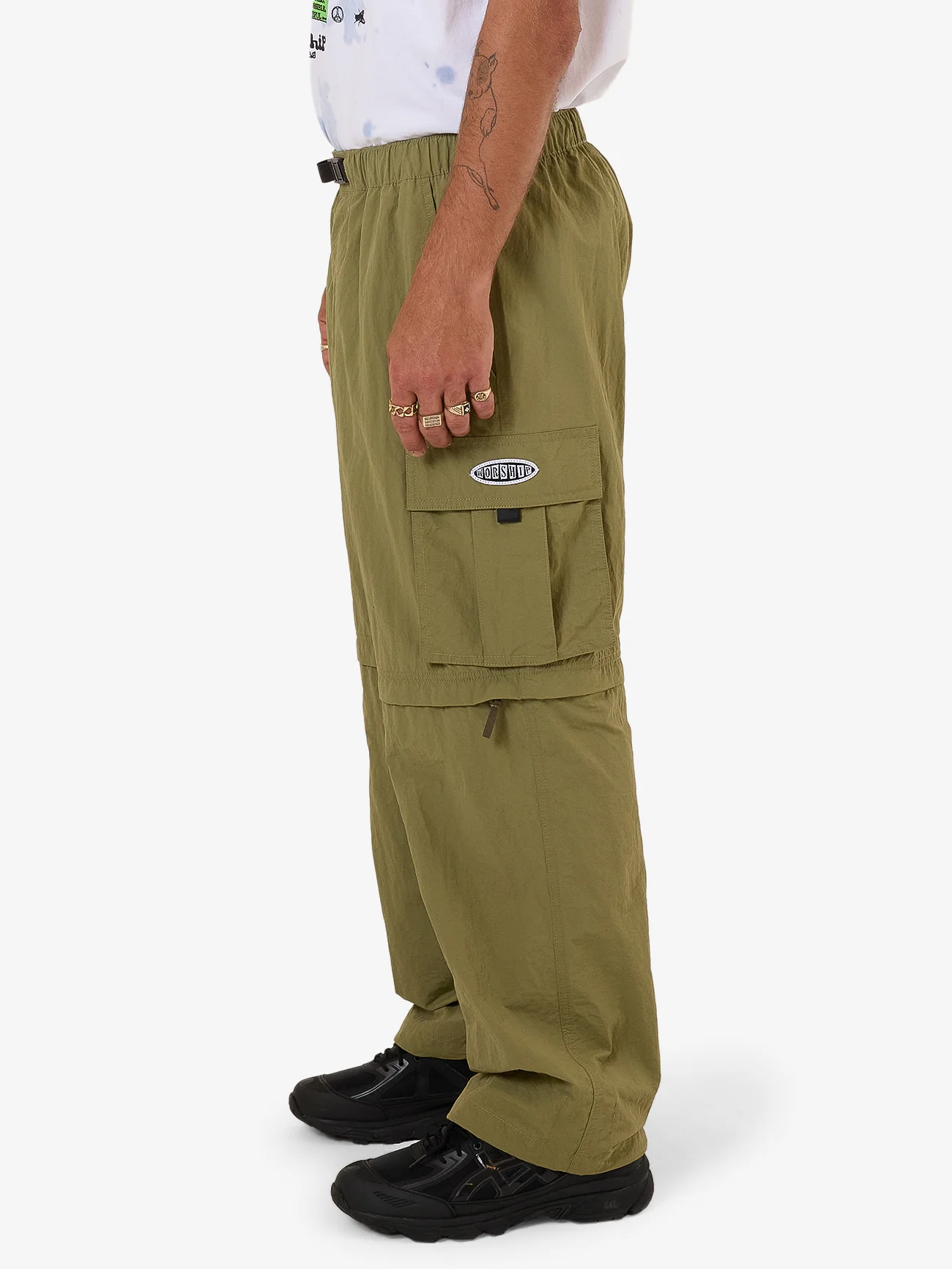 No Doubt Zip Off Cargo Pant - Kelp - Image 5