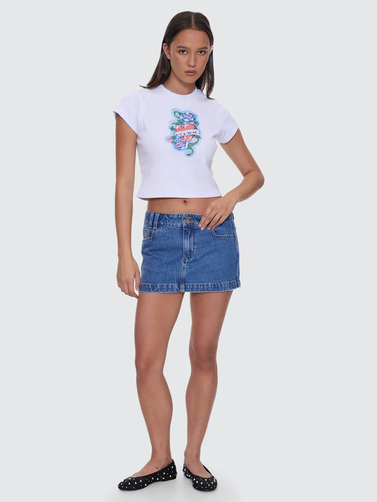 No Ragrets Teeny Tee - White - Image 3