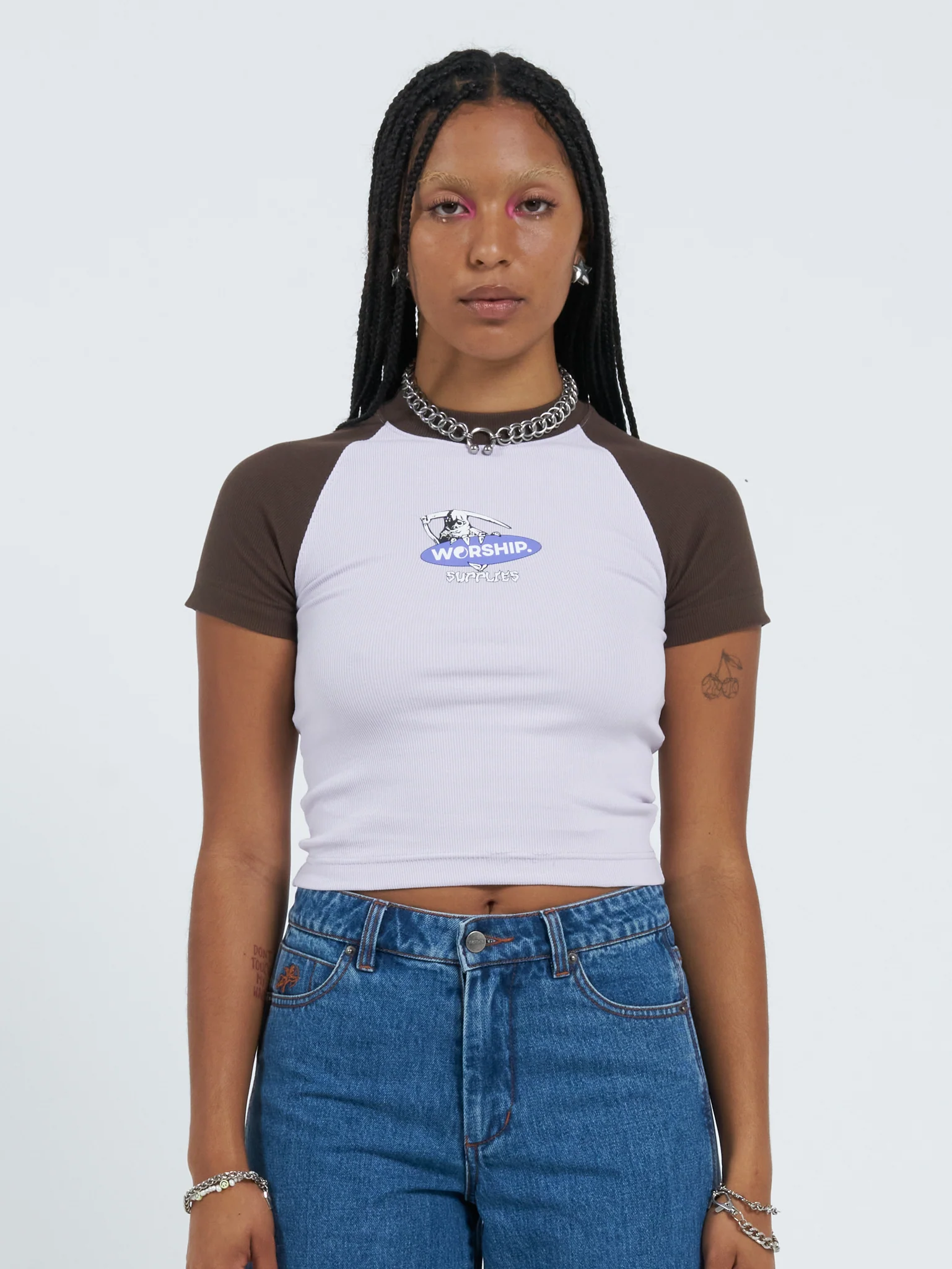 Offerings Slim Raglan Tee - Orchid Hush